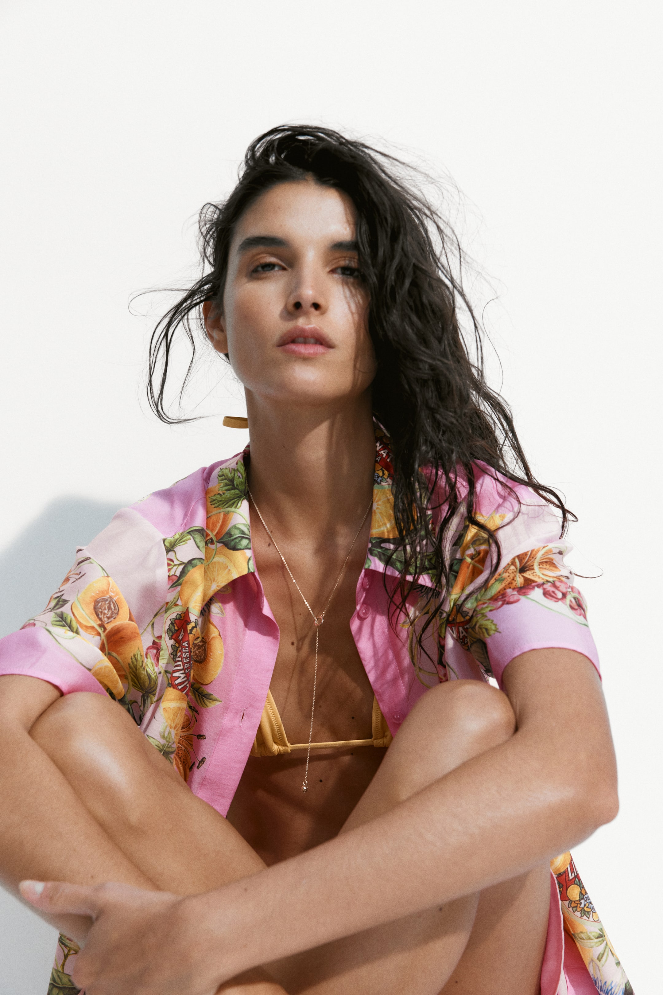 View larger image: Oversized printed shirt - Pink/Lemons - Ladies | H&M SG 1