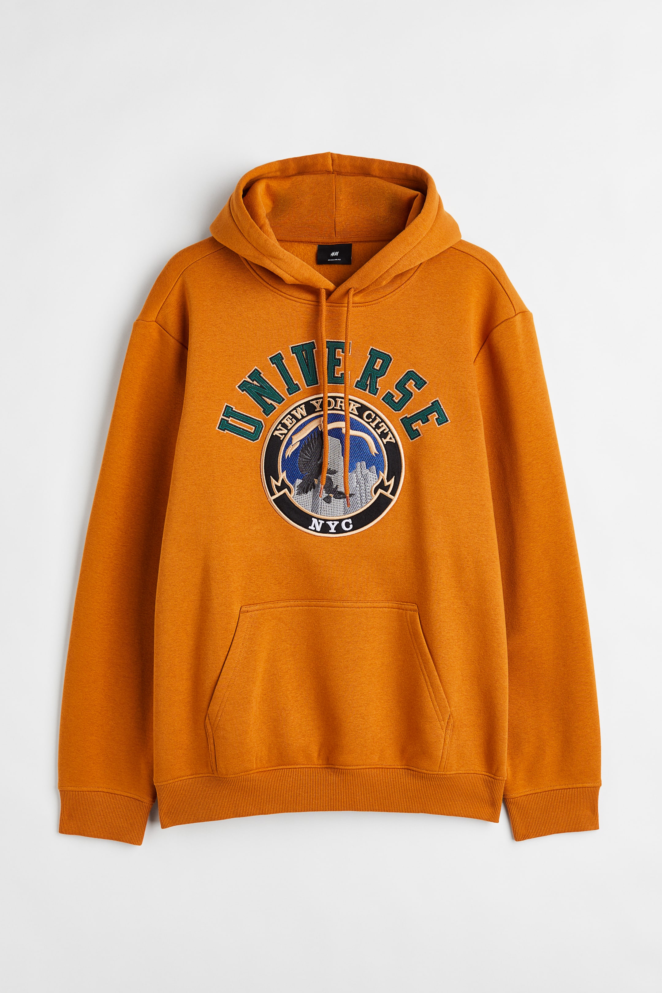 View larger image: Regular Fit Hoodie - Orange/Universe - Men | H&M PH 1