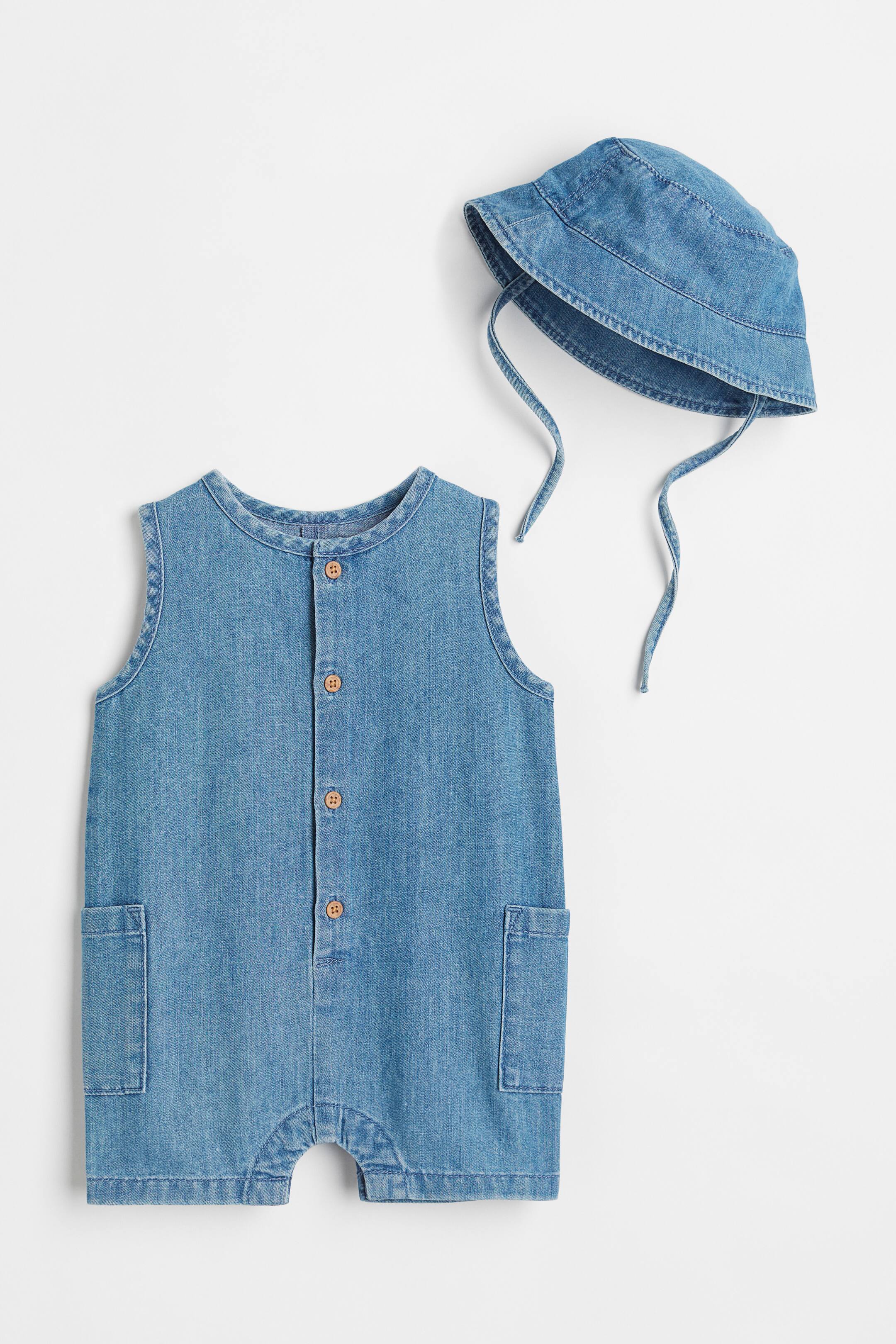 Grösseres Bild ansehen: 2-teiliges Baumwollset - Denim blue - KINDER | H&M CH 1