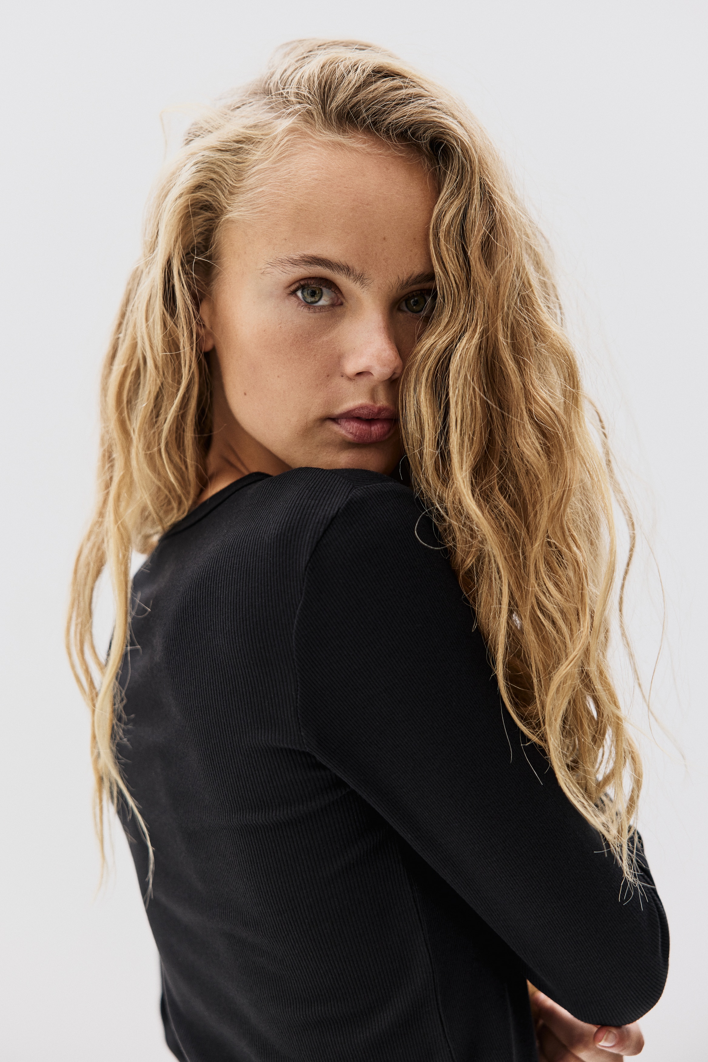 Ribbed cotton top