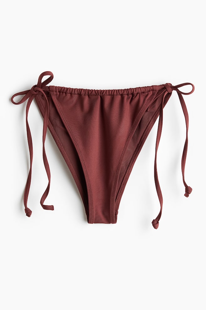 Cheeky Tie Bikini Bottoms - Rust red - 1