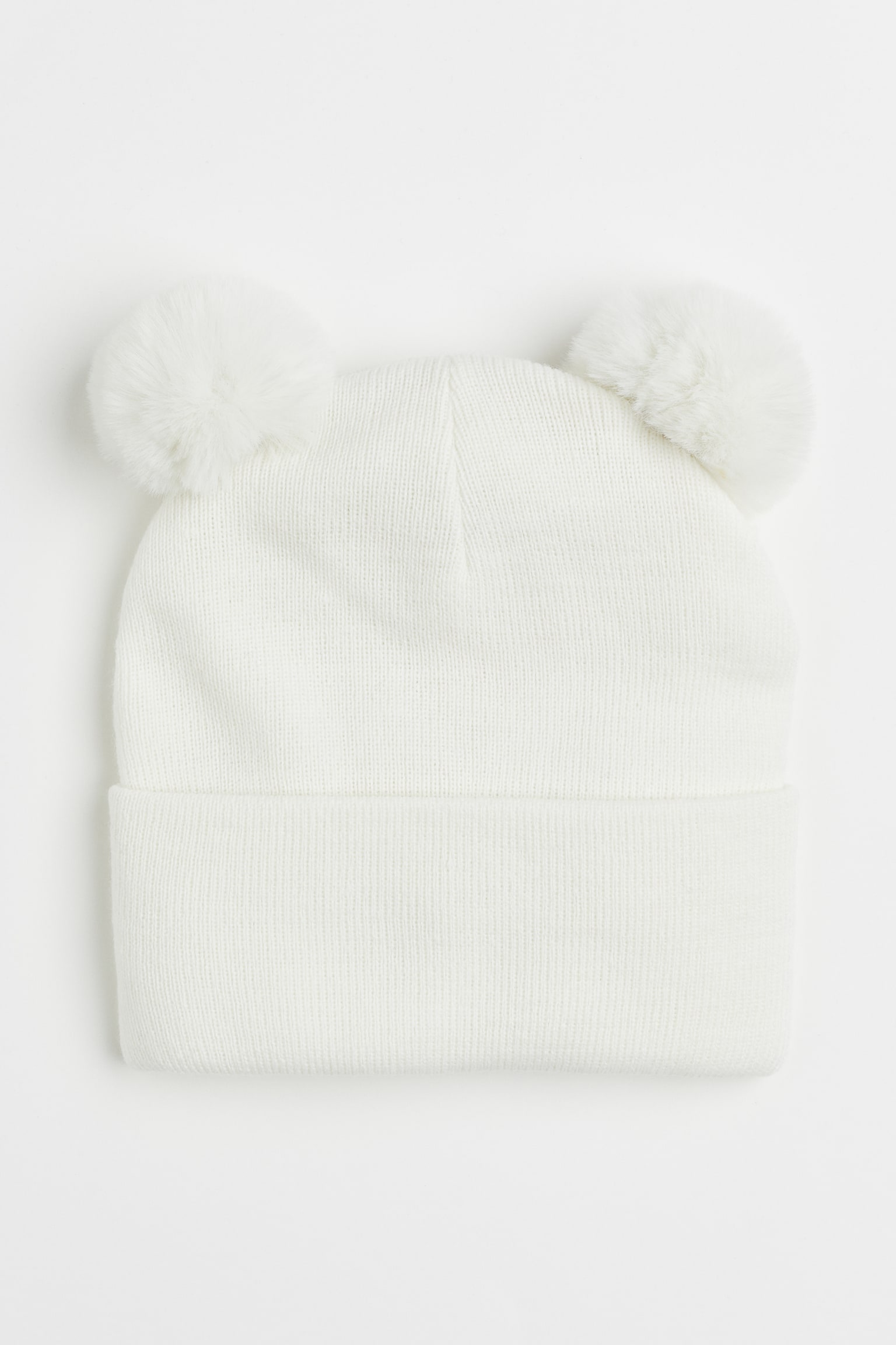 Pompom Hat - White - 1