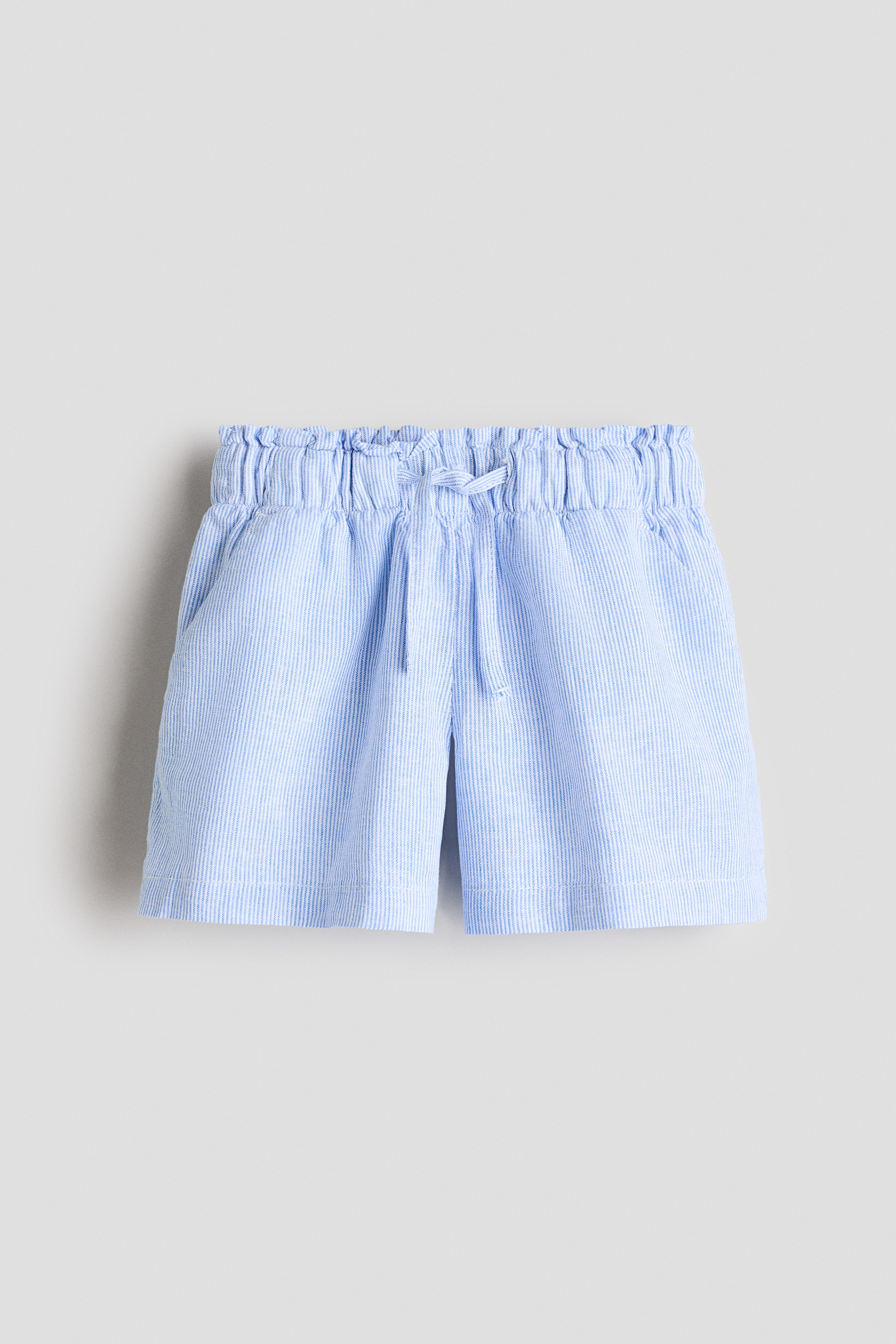 Linen-blend shorts - Blue/Striped/Light pink/Light beige/Peach pink/Suns