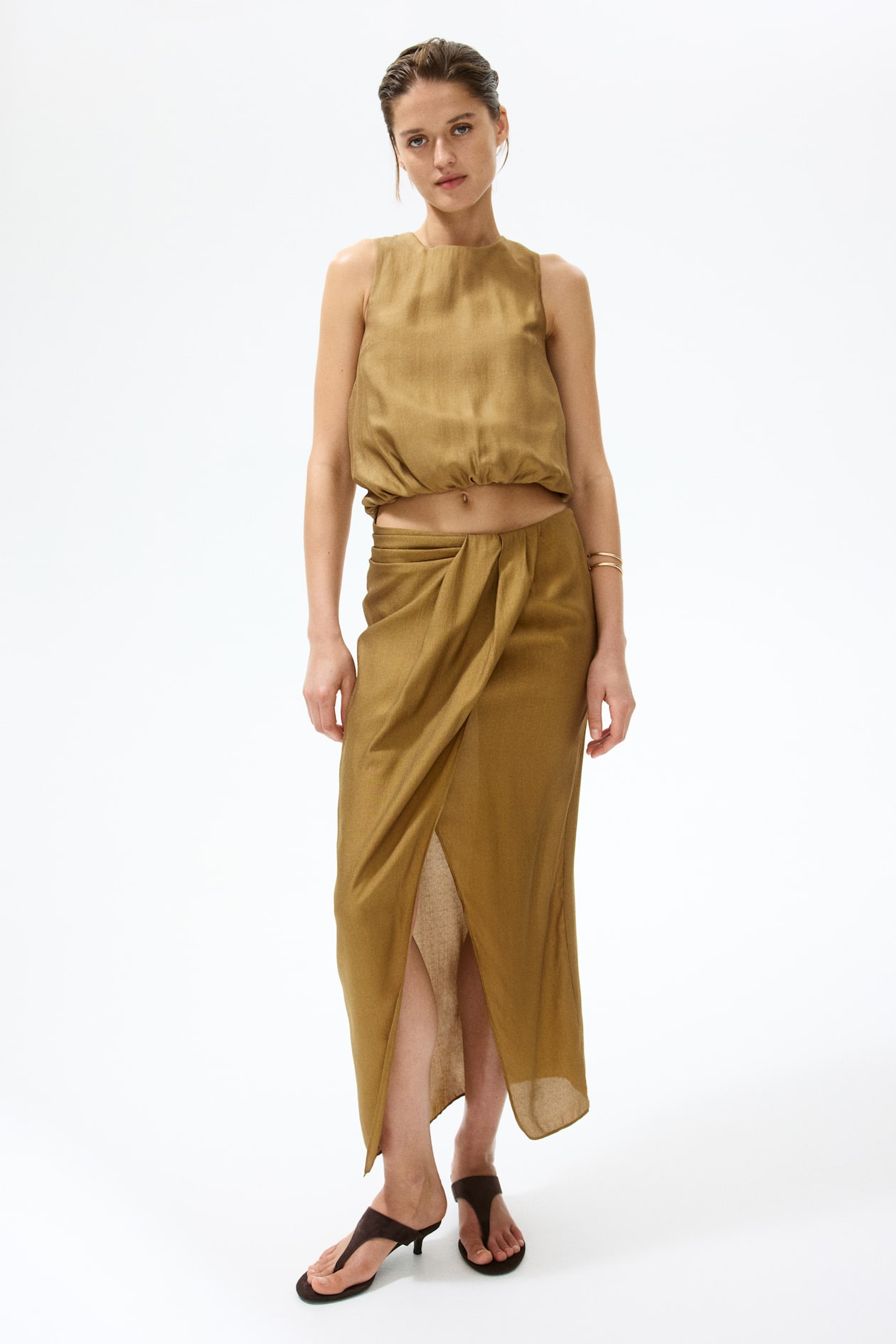 Twist-Detail Bubble-Hem Top - image 4