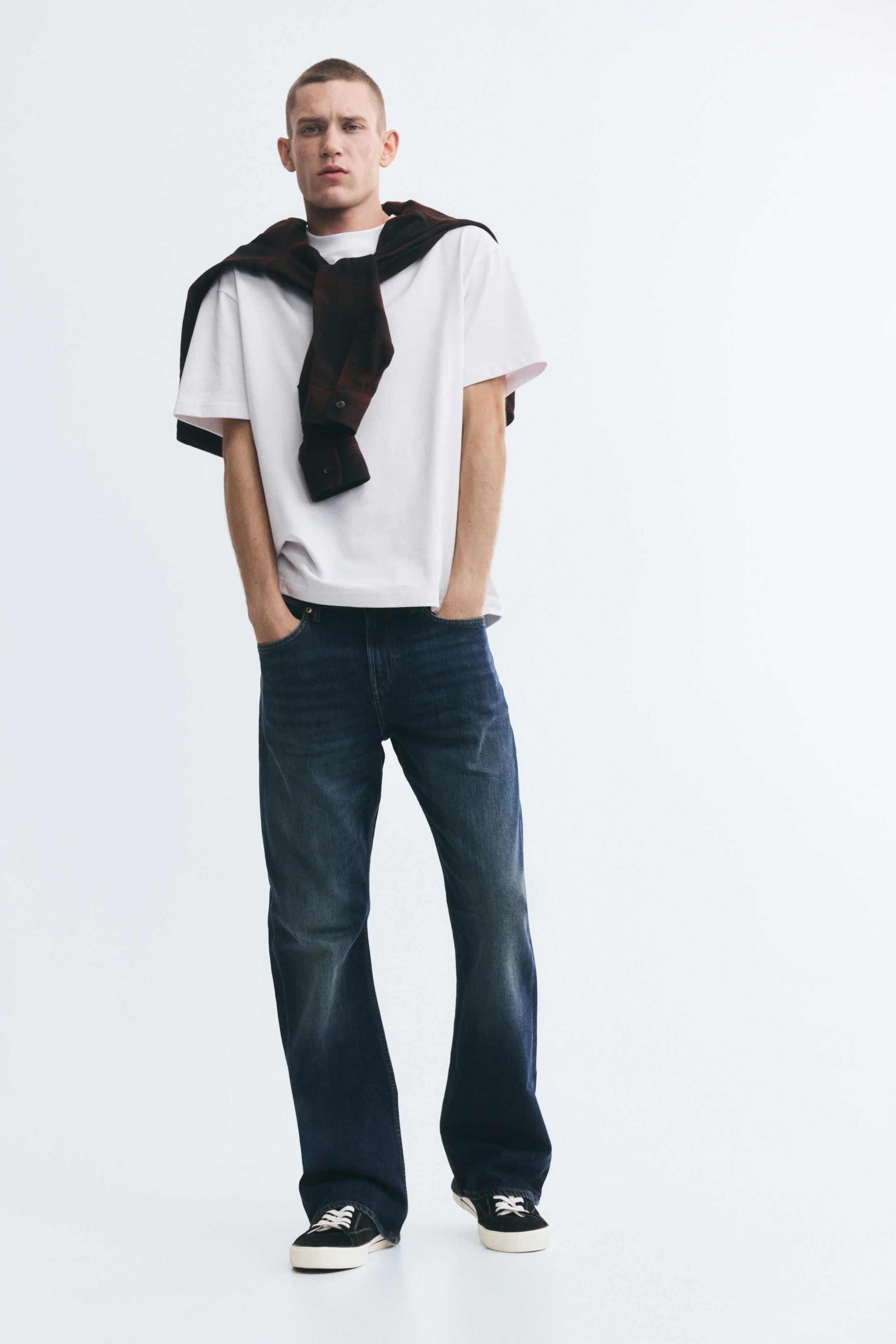 Grotere afbeelding bekijken: Slim Bootcut Jeans - Donker denimblauw - HEREN | H&M NL 1