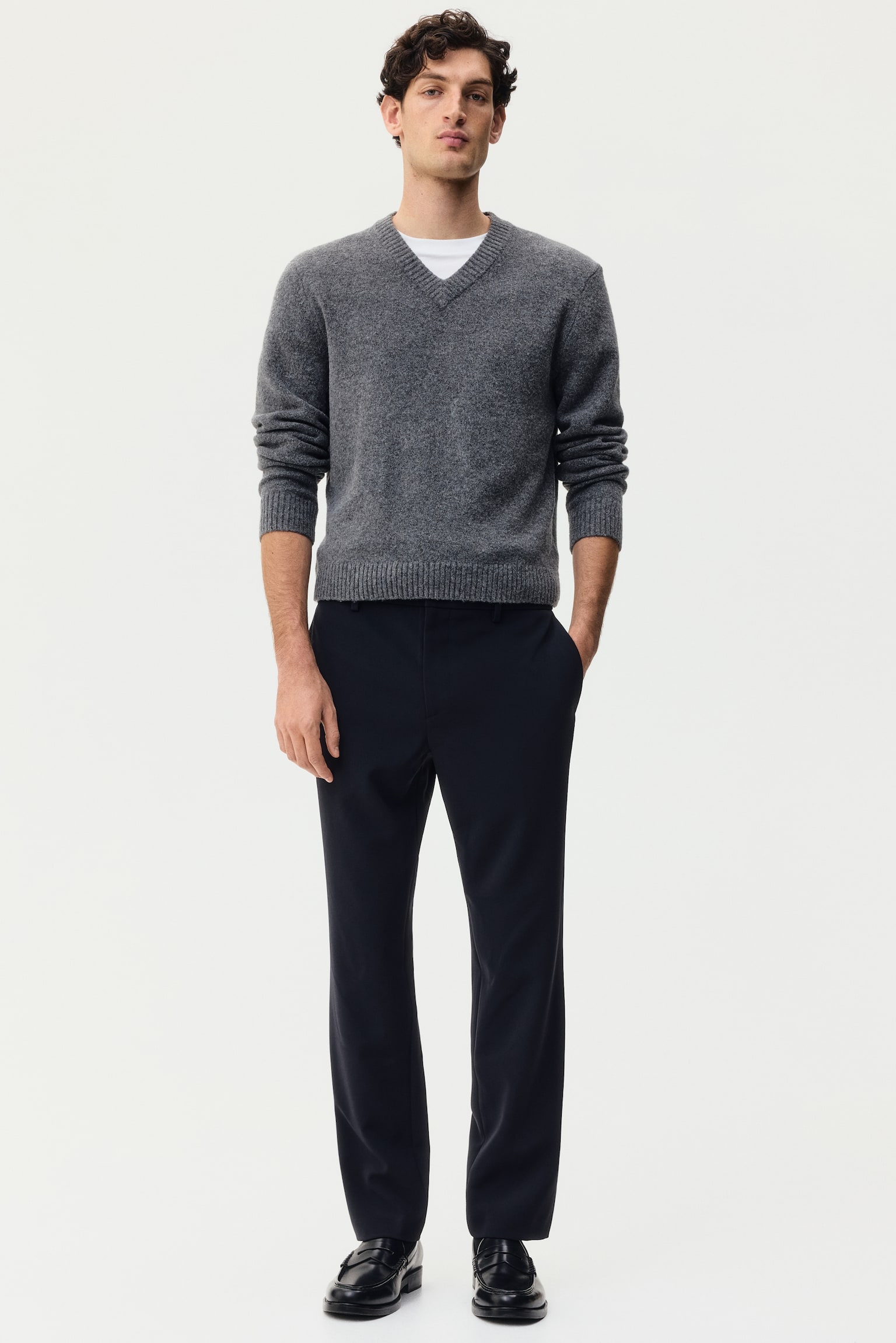 Slim Fit Tailored trousers - Navy blue/Black - 2