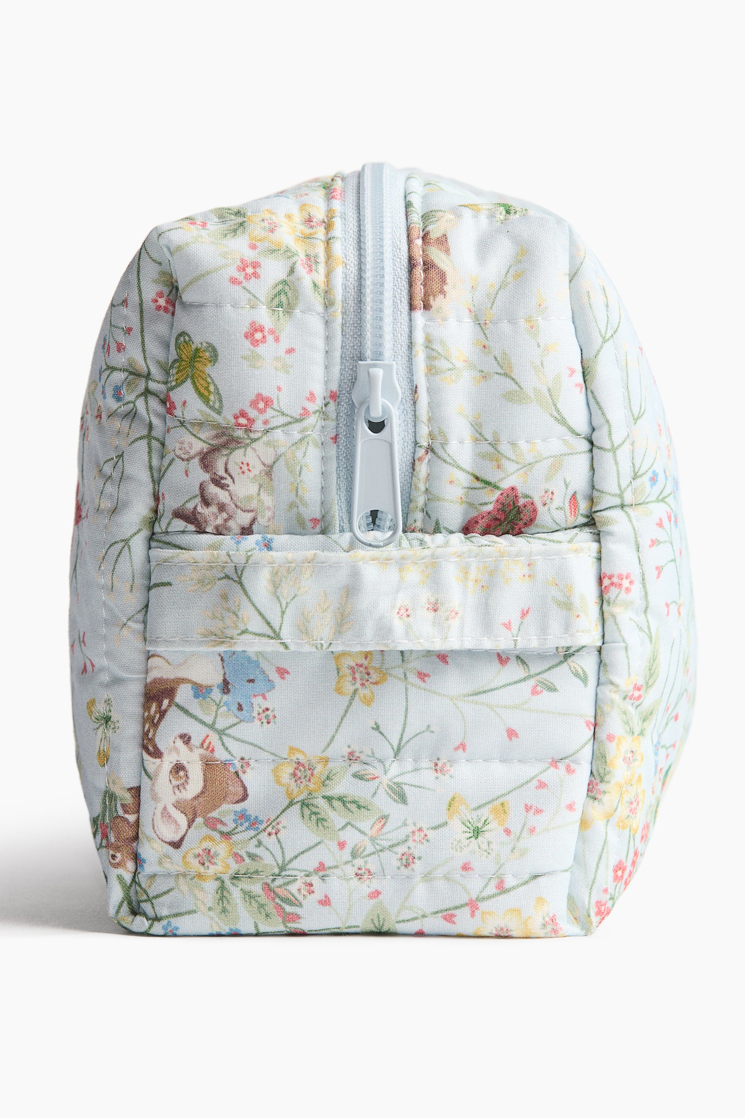 Quilted cotton changing bag - Light blue/Bambi/White/Bambi - 5