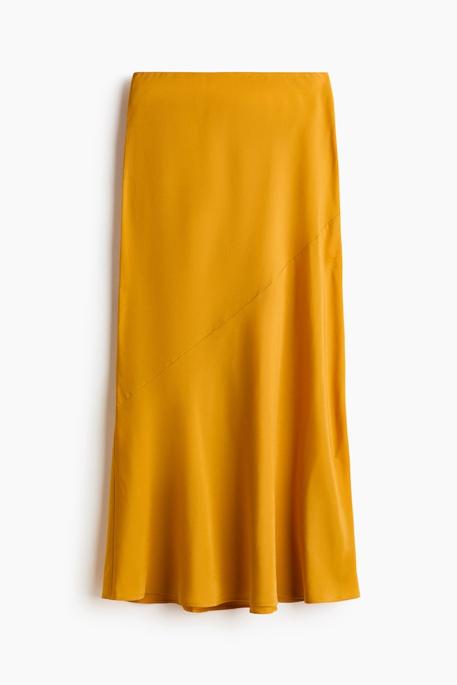 Jupe culotte en satin - Orange/Brun rouille/Brun/imprimé léopard - 1