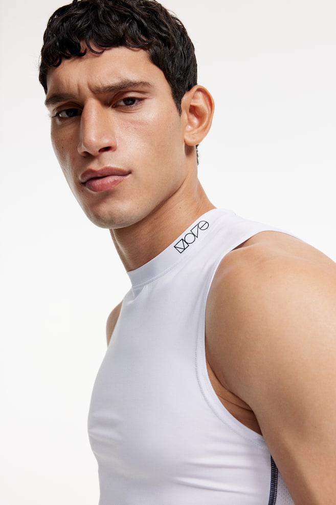 DryMove™ Sports vest top - White/Black/Grey - 7