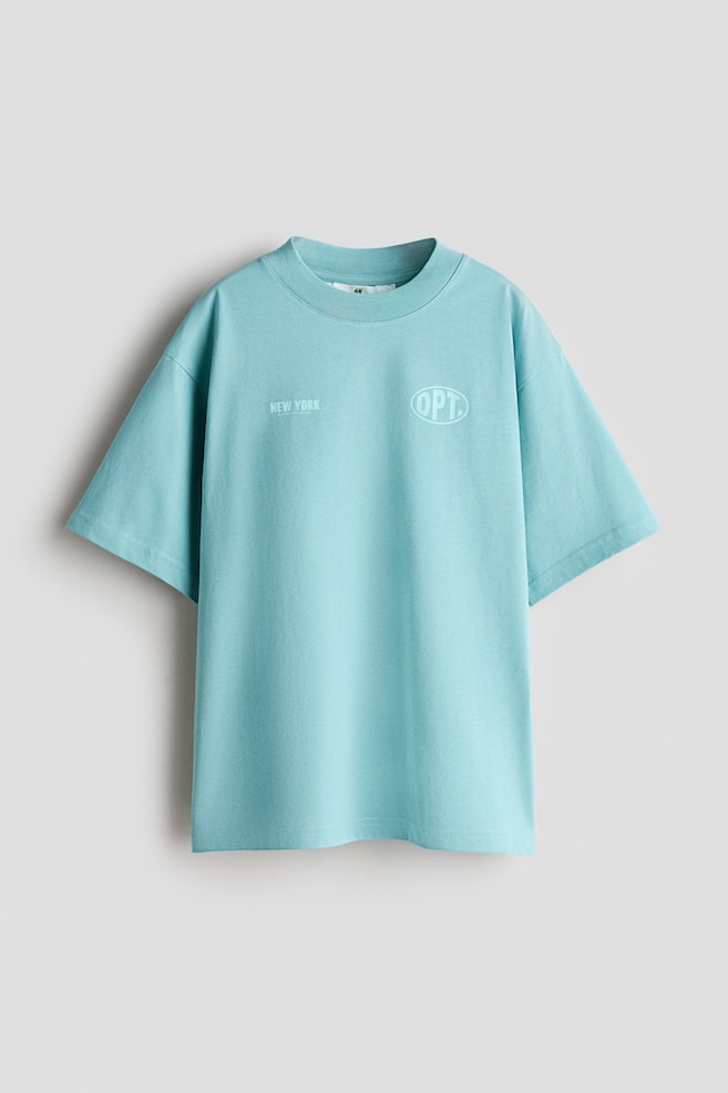 Loose-fit printed T-shirt - Light turquoise/New York/White/Staten Island/Dark red/95/Light grey marl/NYC/Red/Manhattan/Bright blue/Champs/Steel blue/LA/Cream/NYC/Grey marl/San Diego/Dark grey/Non-Stop - 1