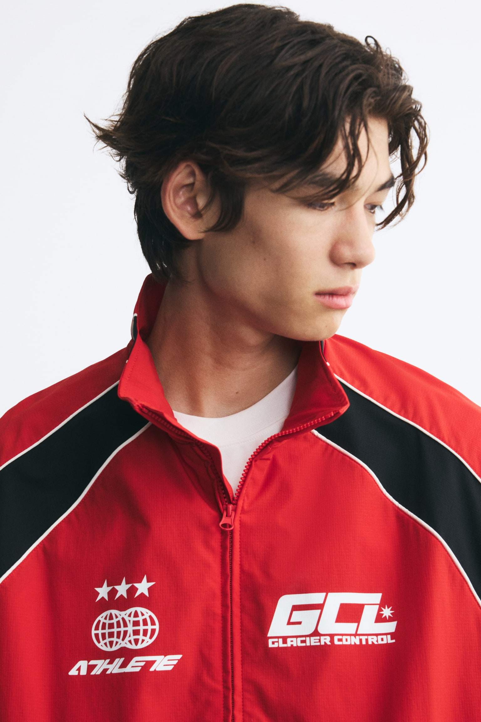Мужская куртка H&M Track Jacket, цвет: Красный — фото 3