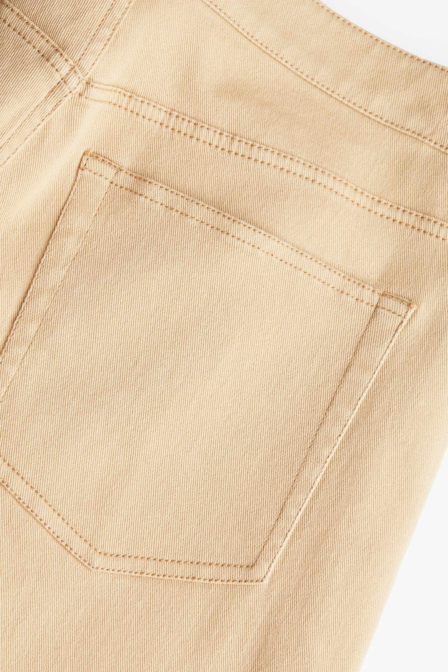 H&M+ Wide twill trousers - Beige - 2