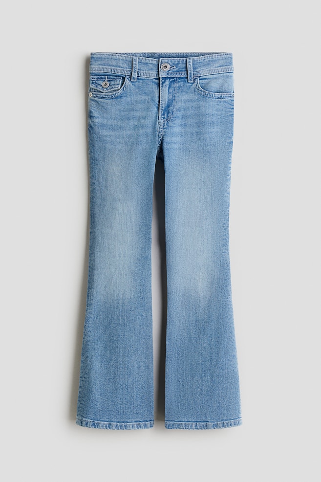 Flared Leg Low Jeans - Licht denimblauw/Licht denimblauw/Donker denimblauw/Washed denimroze/Denimgrijs - 1