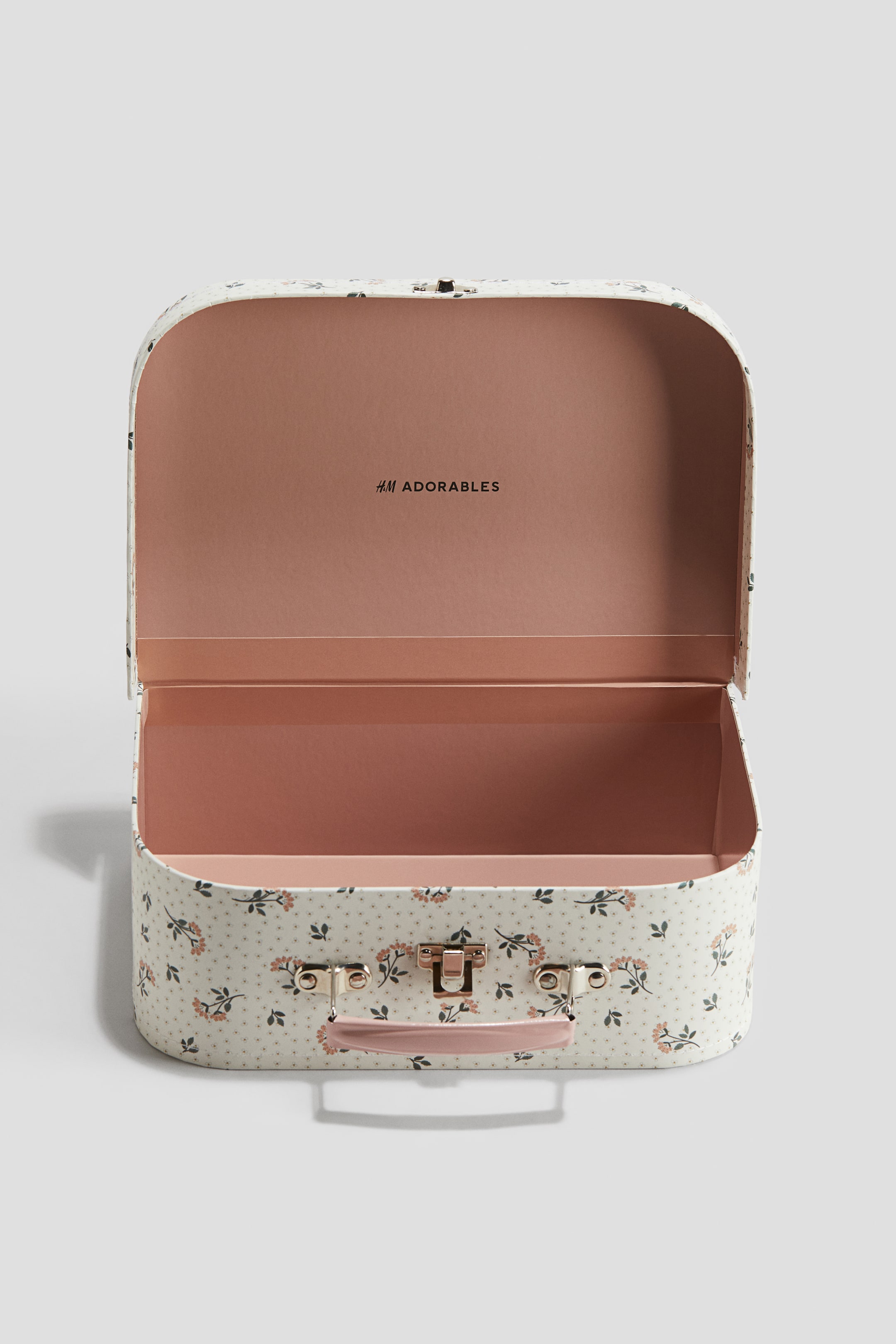 Cardboard suitcase - White/Flowers - Kids | H&M GB 3