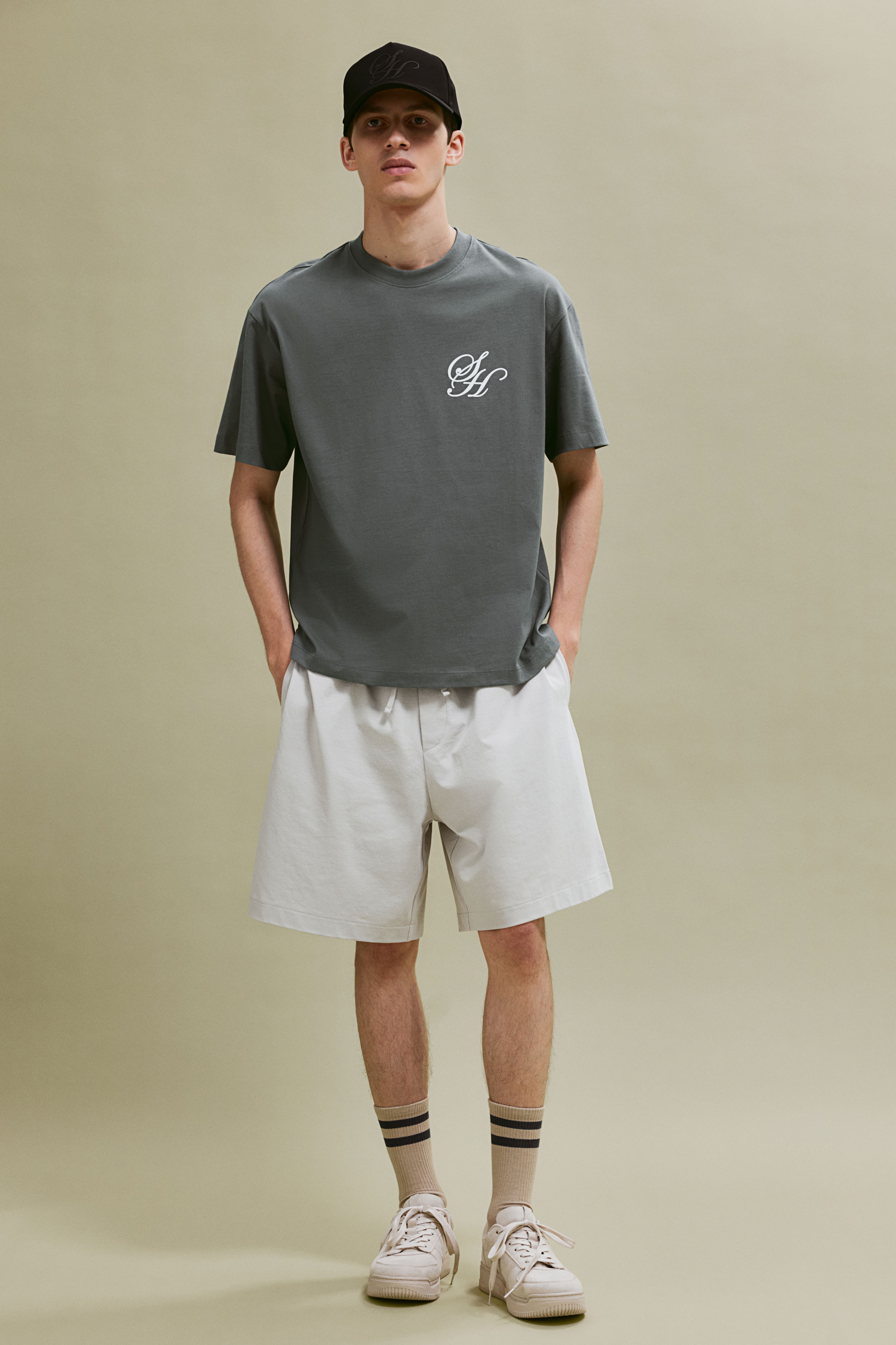 ﻿HM Bedrucktes T-Shirt in Loose Fit