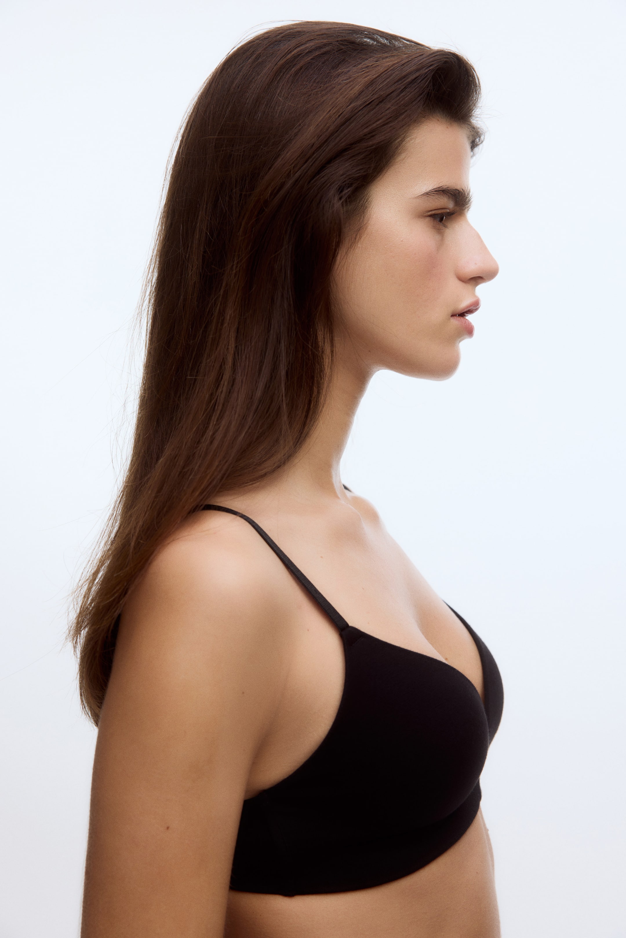 View larger image: 2-pack padded non-wired cotton bras - Beige/Black - Ladies | H&M SG 2