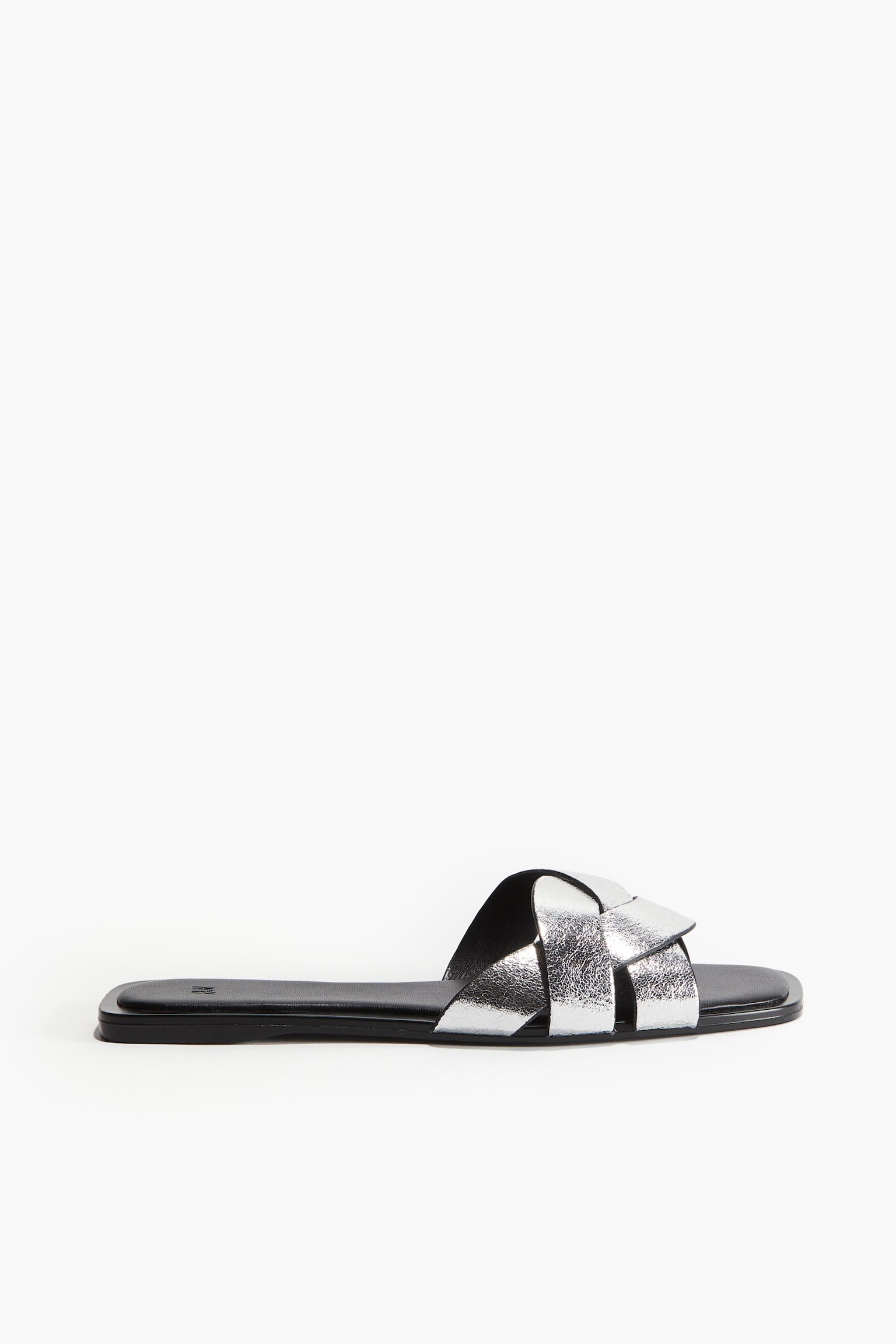 Braided sandals - Silver-coloured/Black - 5