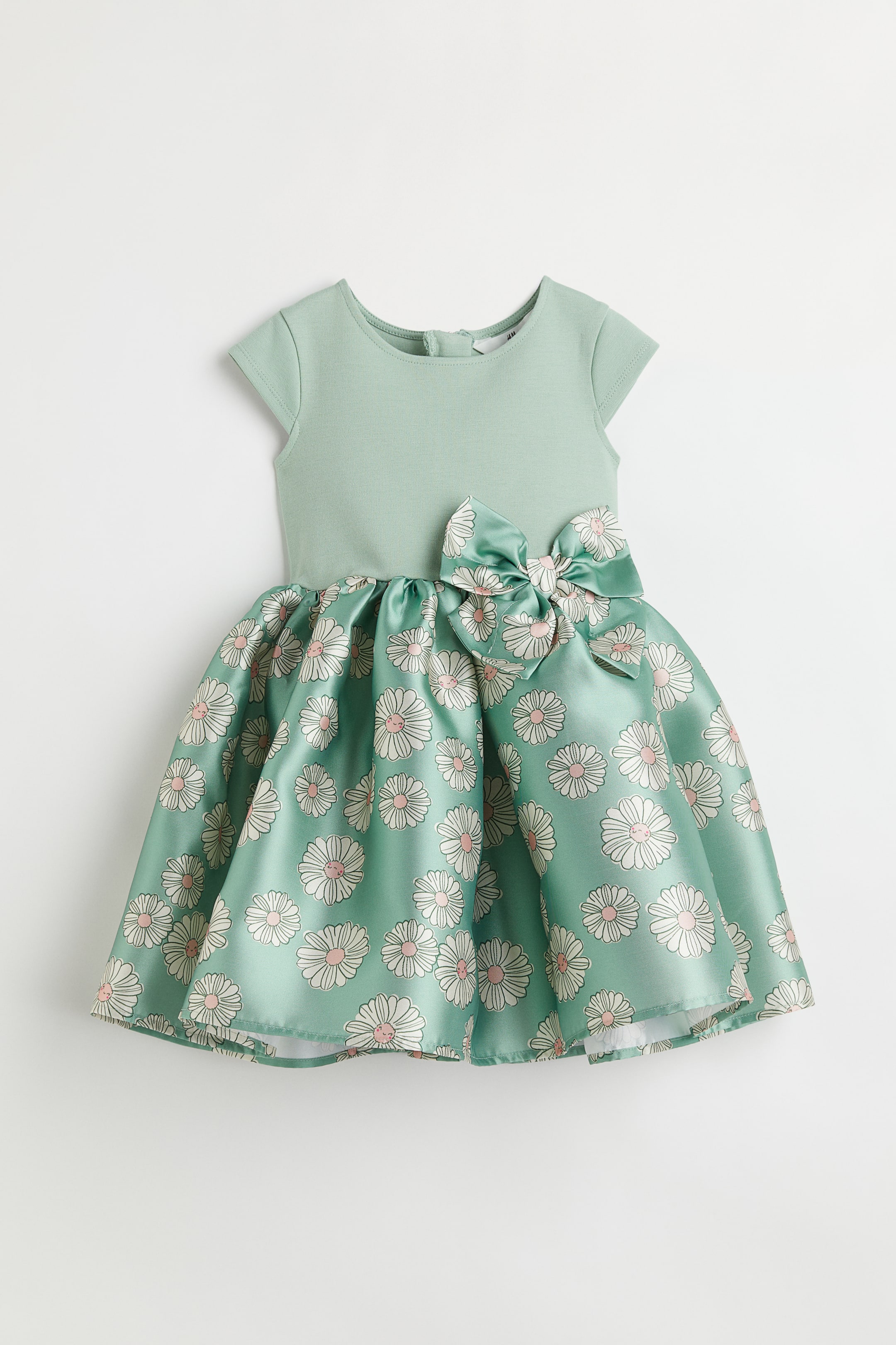 Ver imagen más grande: Vestido con vuelo - Turquesa/Floral - NIÑOS | H&M ES 1