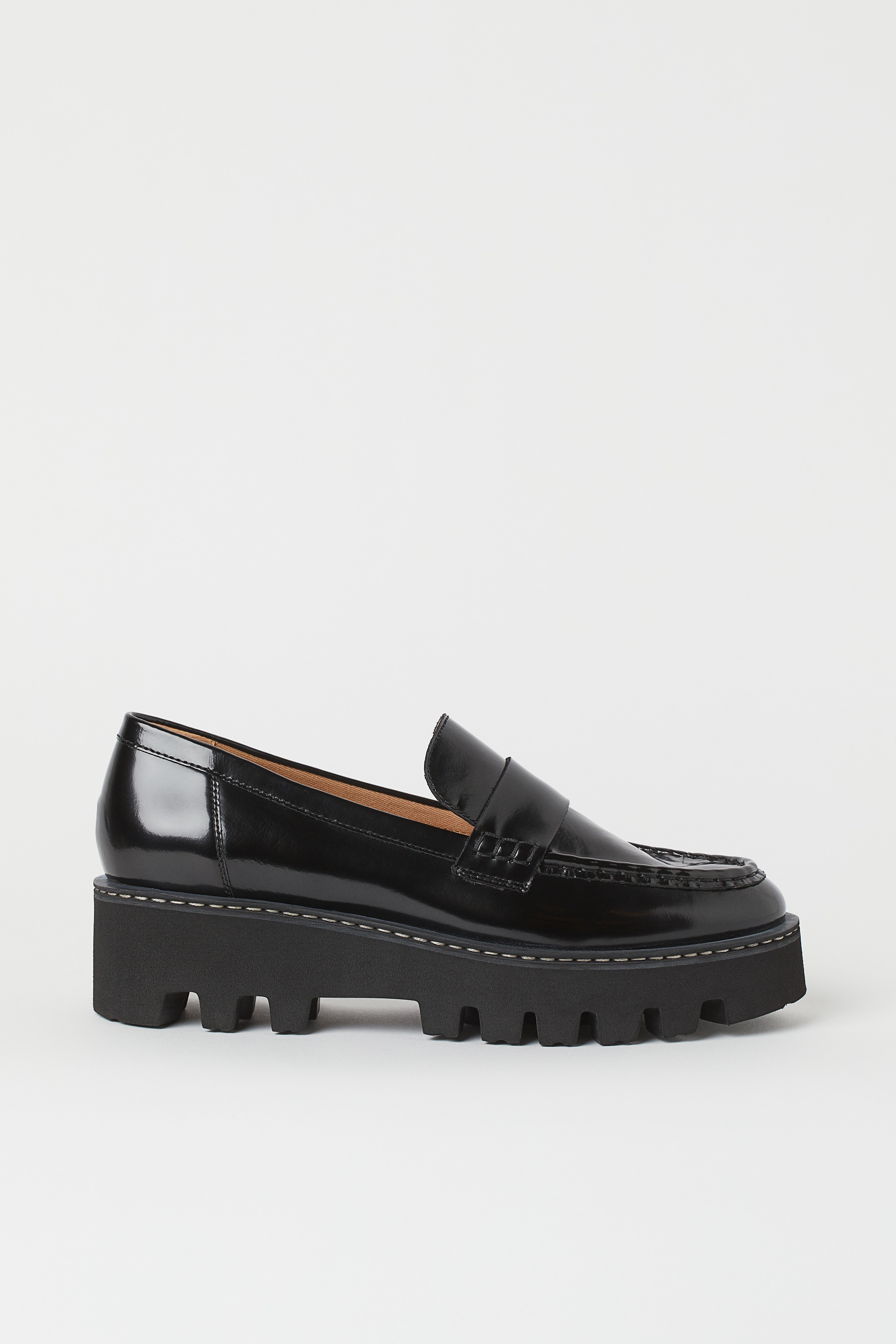 Chunky Loafer - Niedriger Absatz - Schwarz - Ladies | H&M DE 