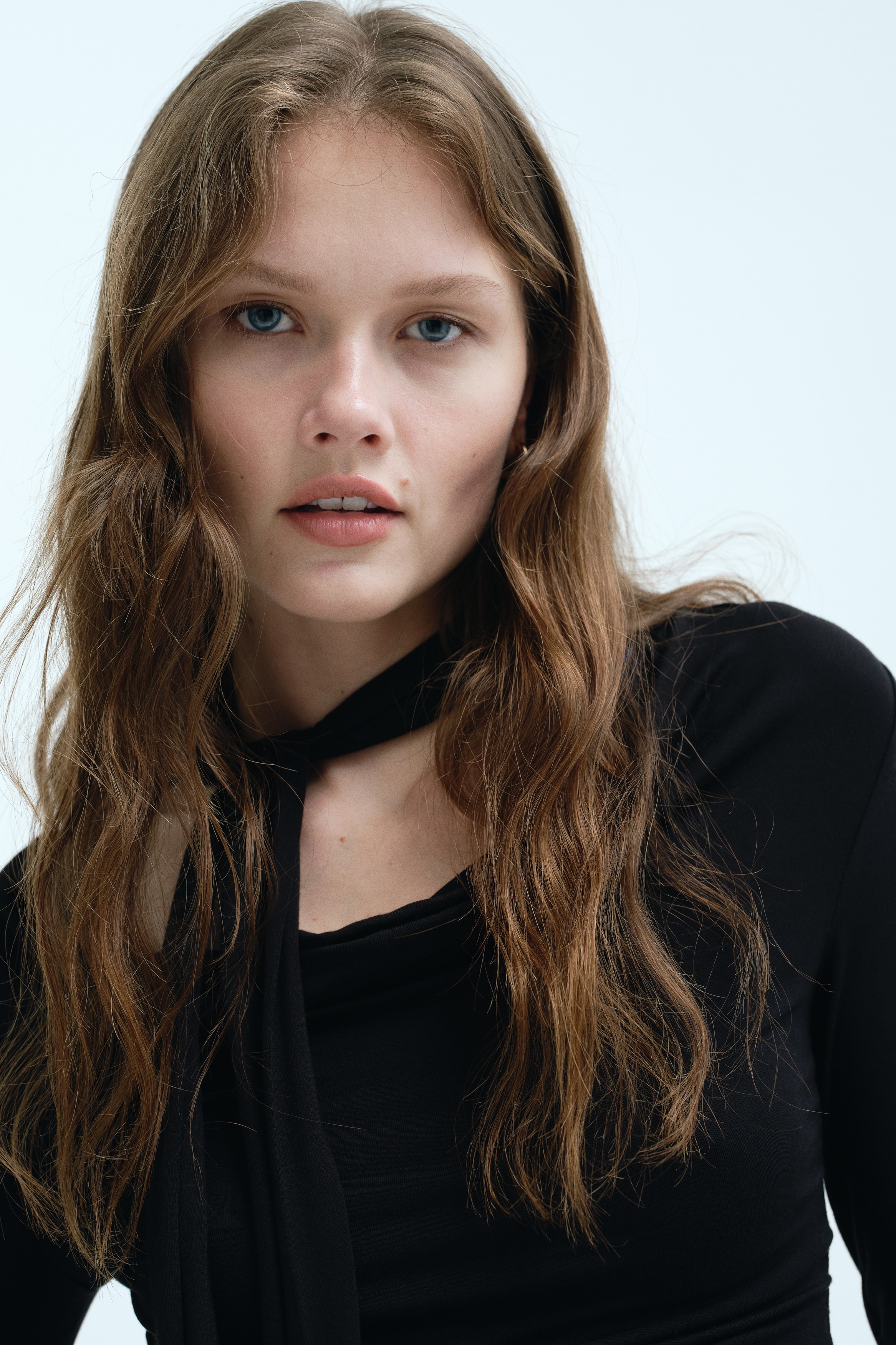 Draped Scarf-Detail Top - Black - Ladies | H&M US