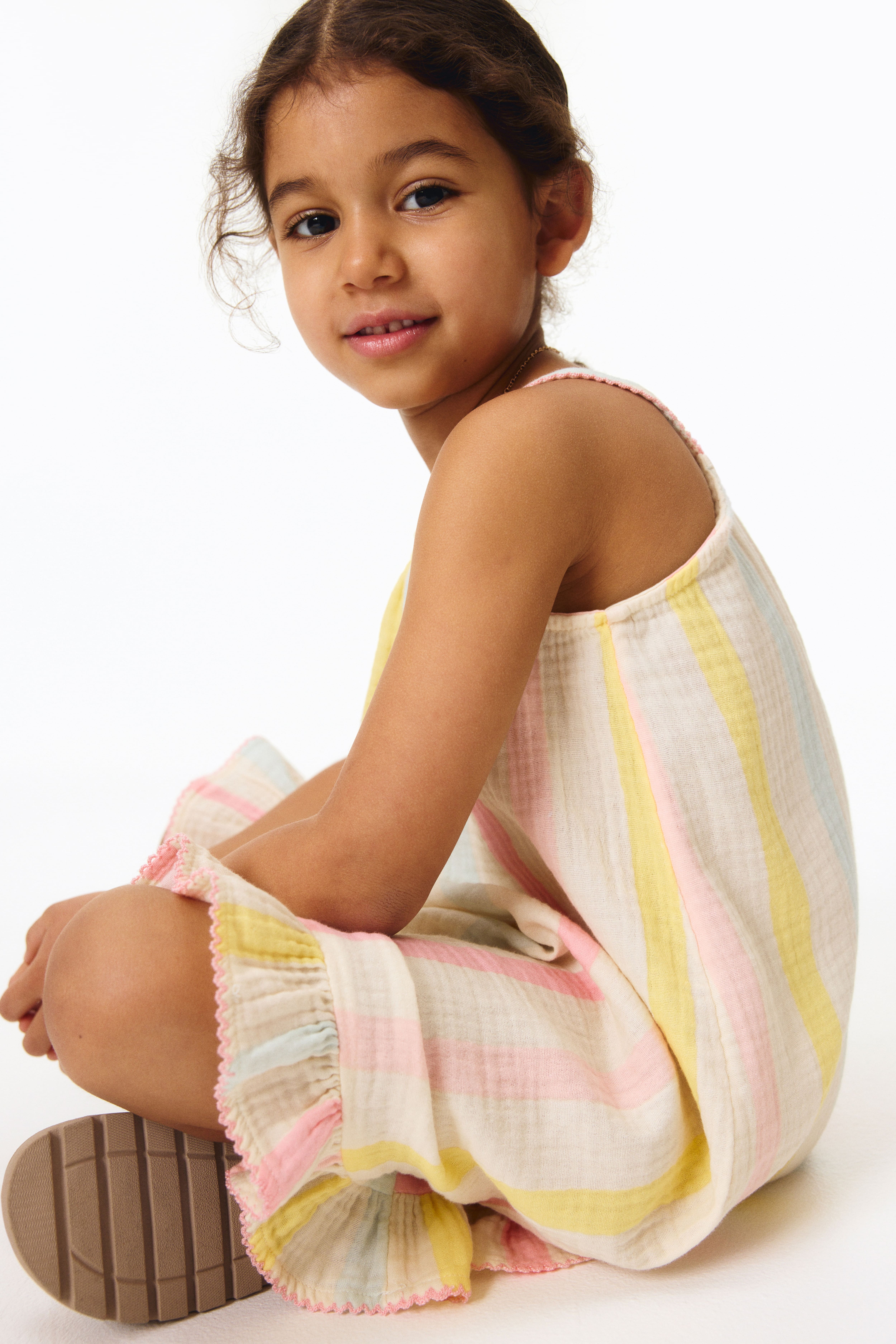 Flounced Strappy Dress
