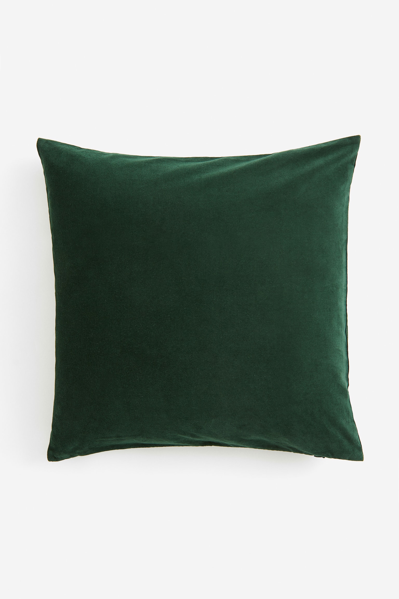 Cotton velvet cushion cover - Dark green/Red/Dark red/Brown/Light greige/Sage green/Yellow/Light beige/Olive green/Grey/Dark grey/Bright blue - 1