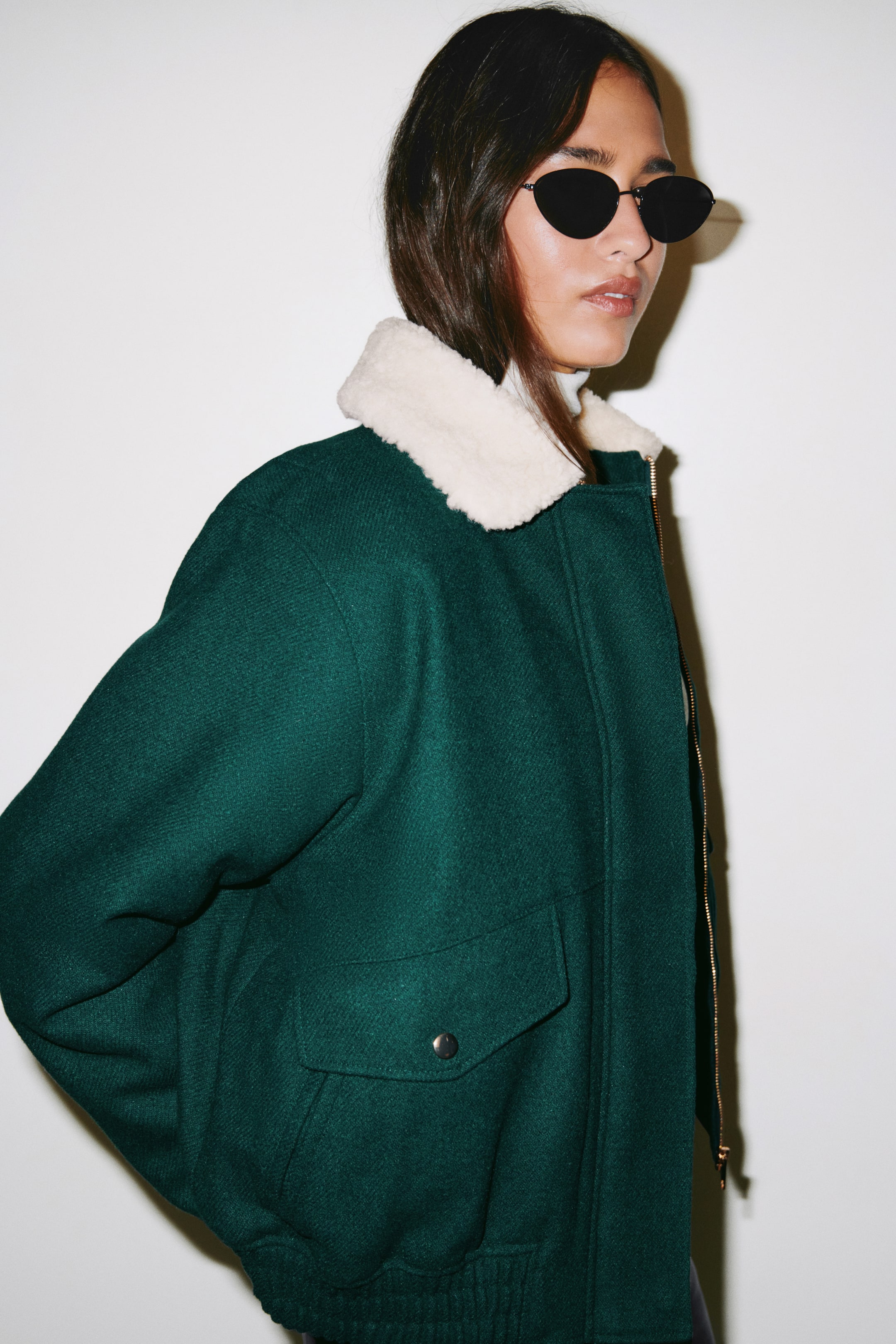 View larger image: Padded Jacket - Dark green - Ladies | H&M CA 1