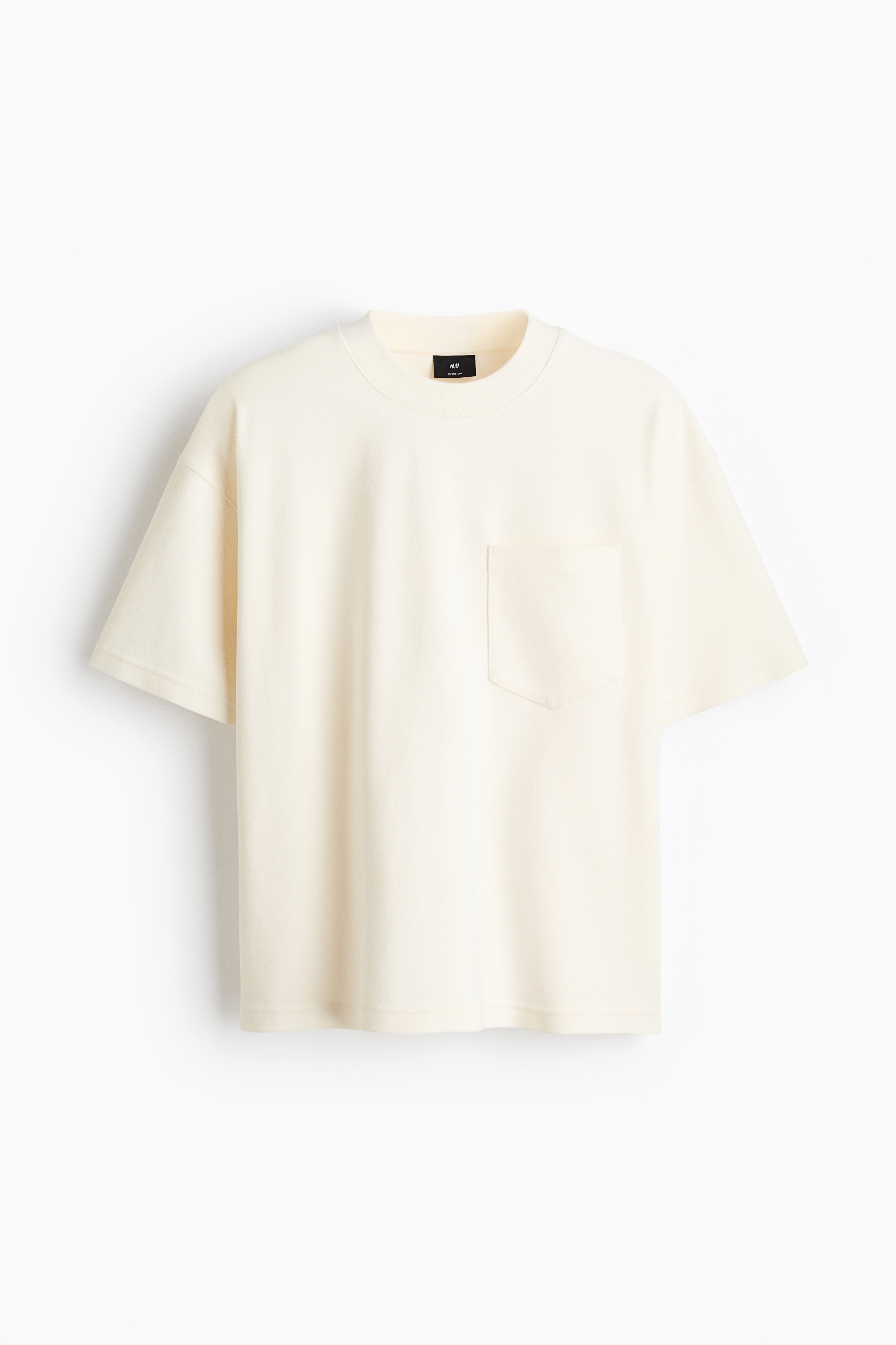 Oversized T-Shirt - Cream/Light blue