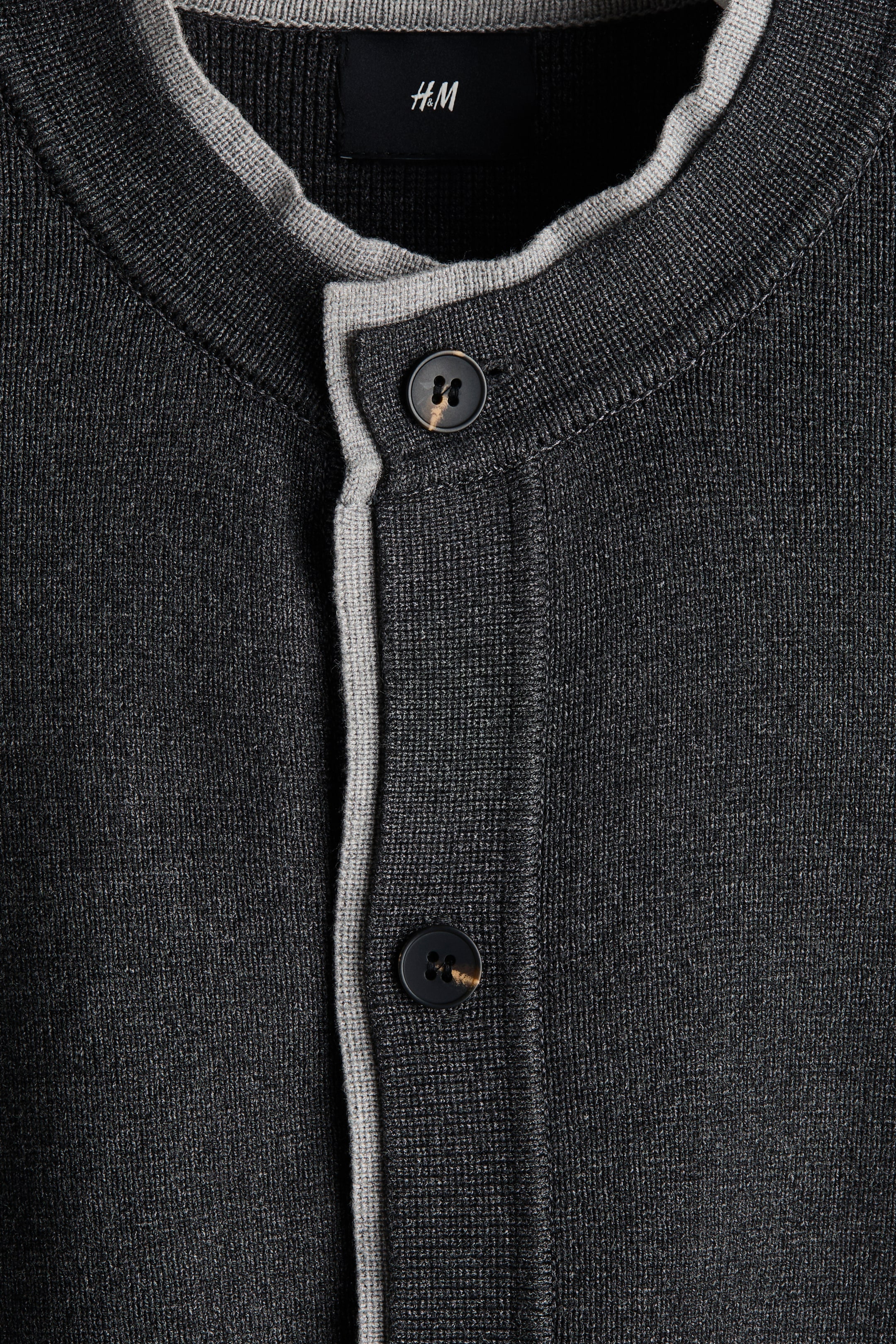 拡大画像を表示: ニットカーディガン - ダークグレーメランジ - Men | H&M JP 6