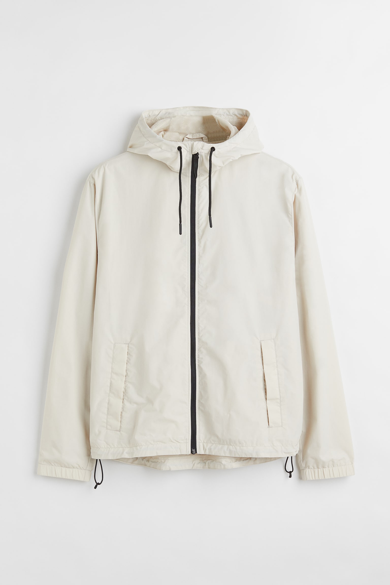 Nylon windbreaker - Cream