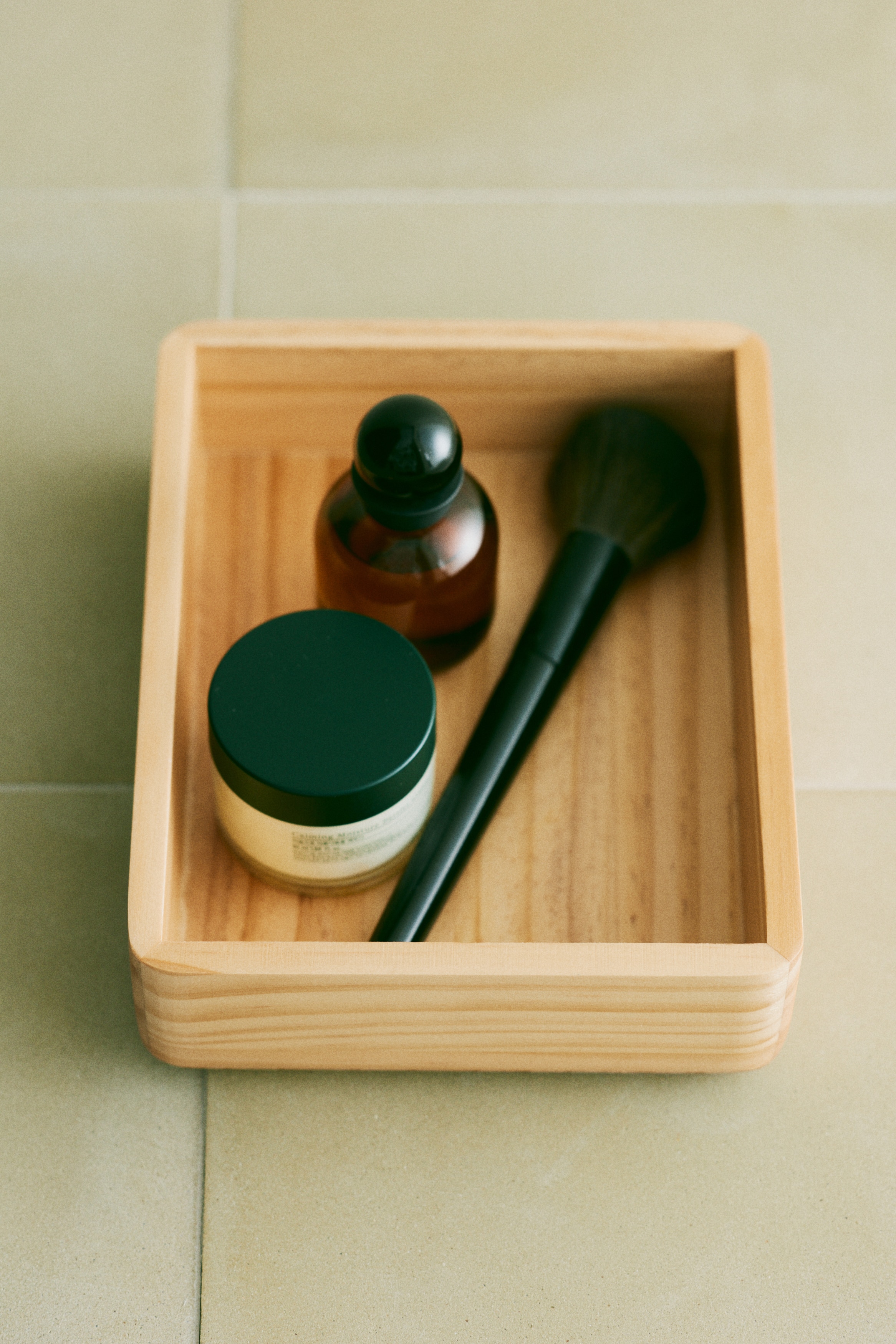 Wooden Organizer Box - Beige/Brown