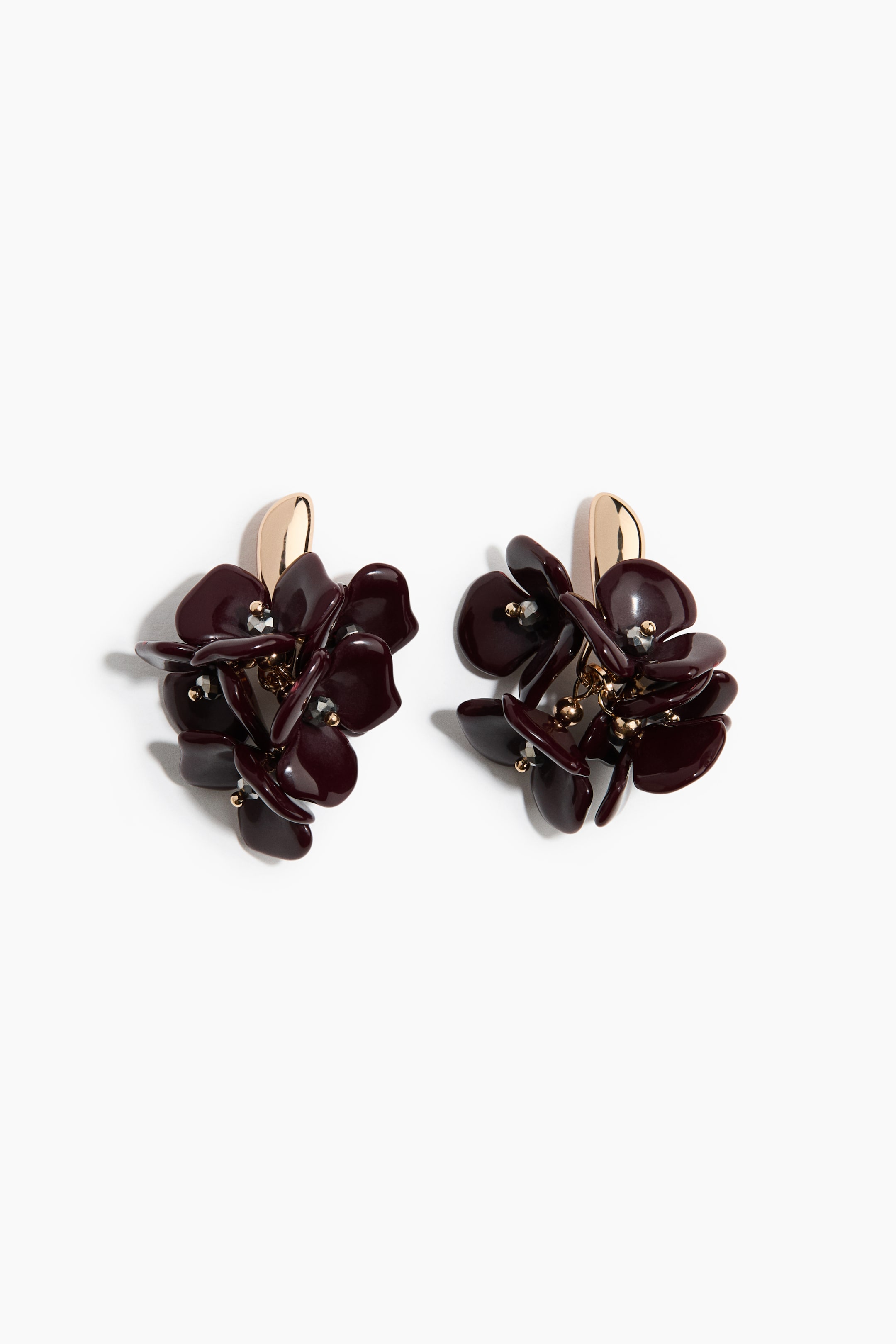 View larger image: Cluster earrings - Burgundy/Flowers - Ladies | H&M 1