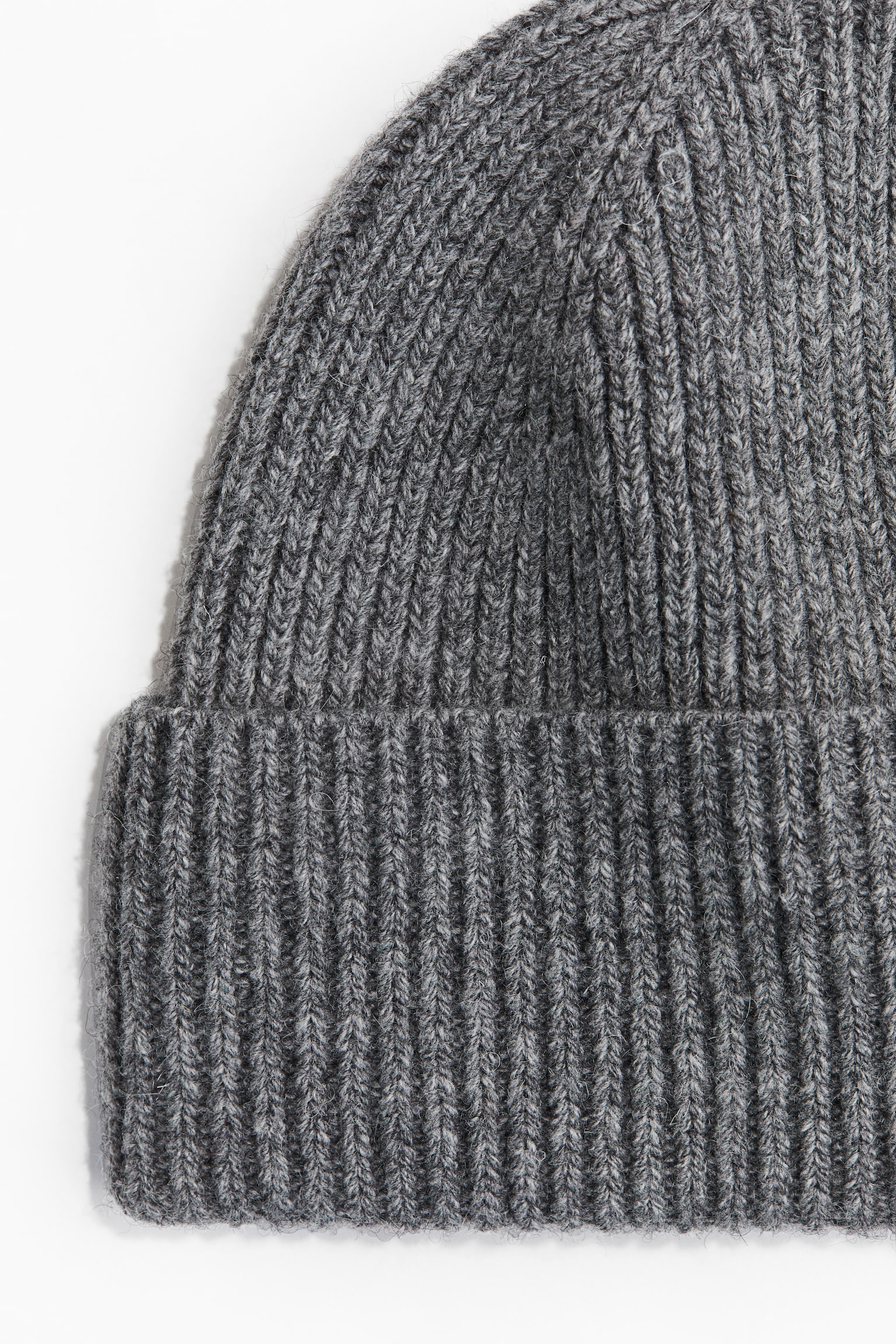 Rib-knit wool-blend hat - Dark grey marl/Black/Cream/Dark brown/Dark beige/Navy blue - 2