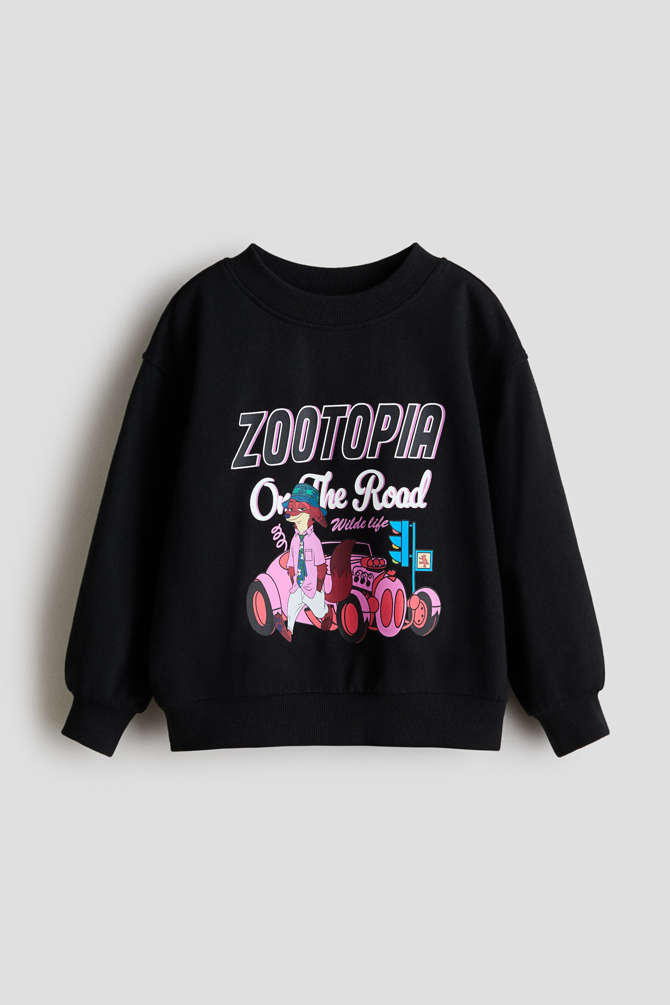 이미지 확대 보기: 프린트 스웨트셔츠 - 블랙/주토피아 | H&M KR 5