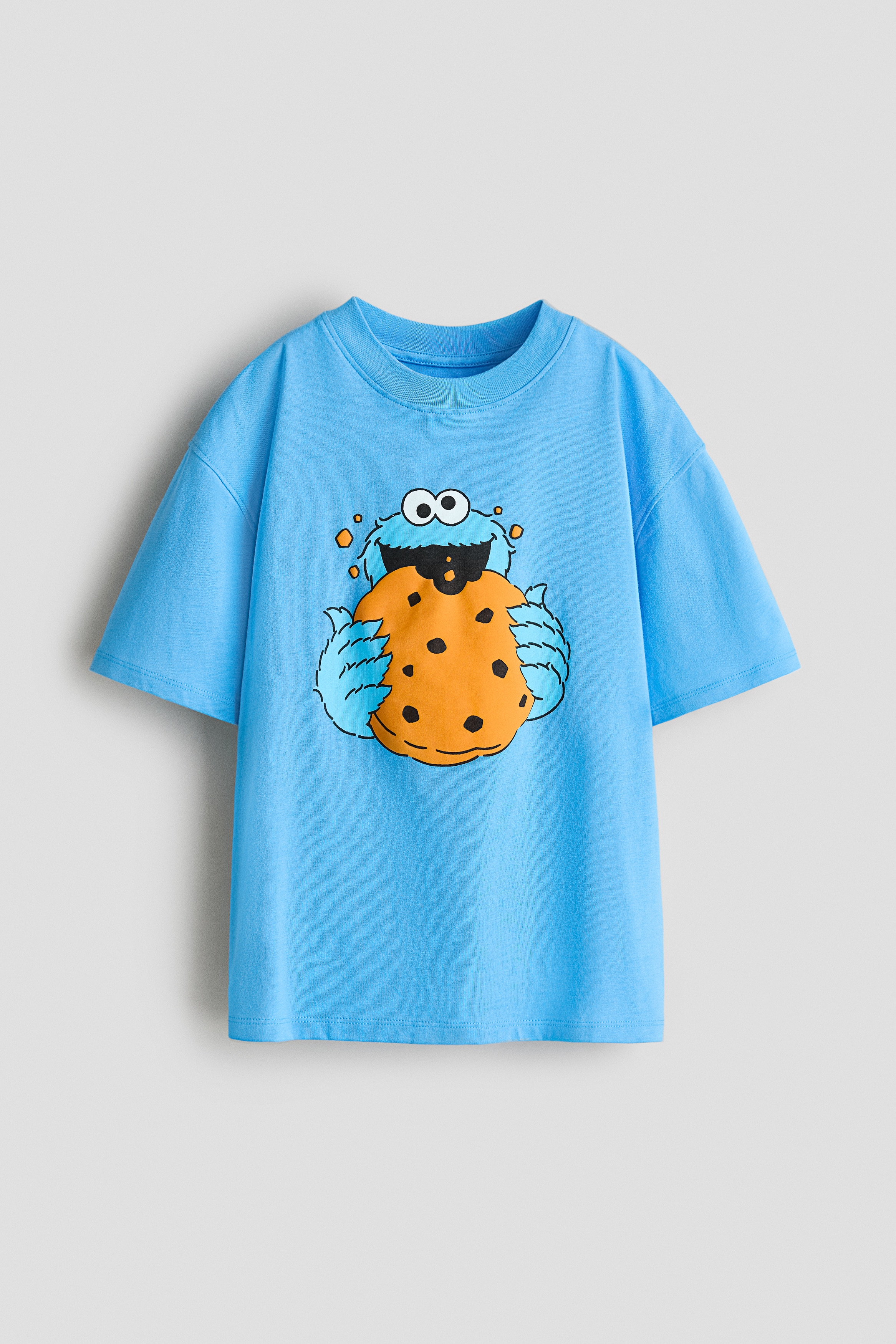 h*n様 main story 半袖トップス　8Y Blue/Sesame Street Oversized Printed T-Shirt for kids | H&M US