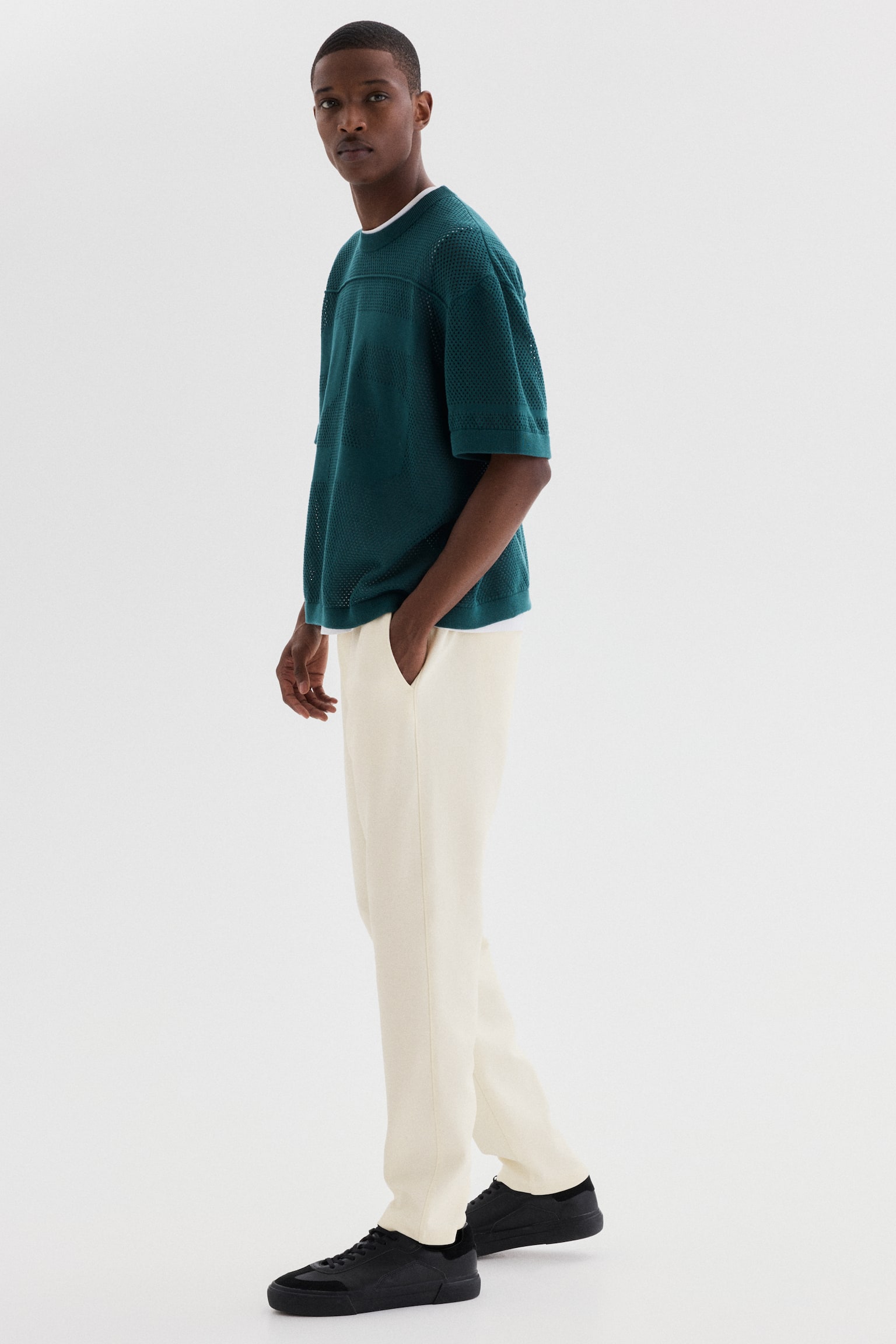 Regular Fit Joggers - Cream/Black/Grey/Light beige - 5