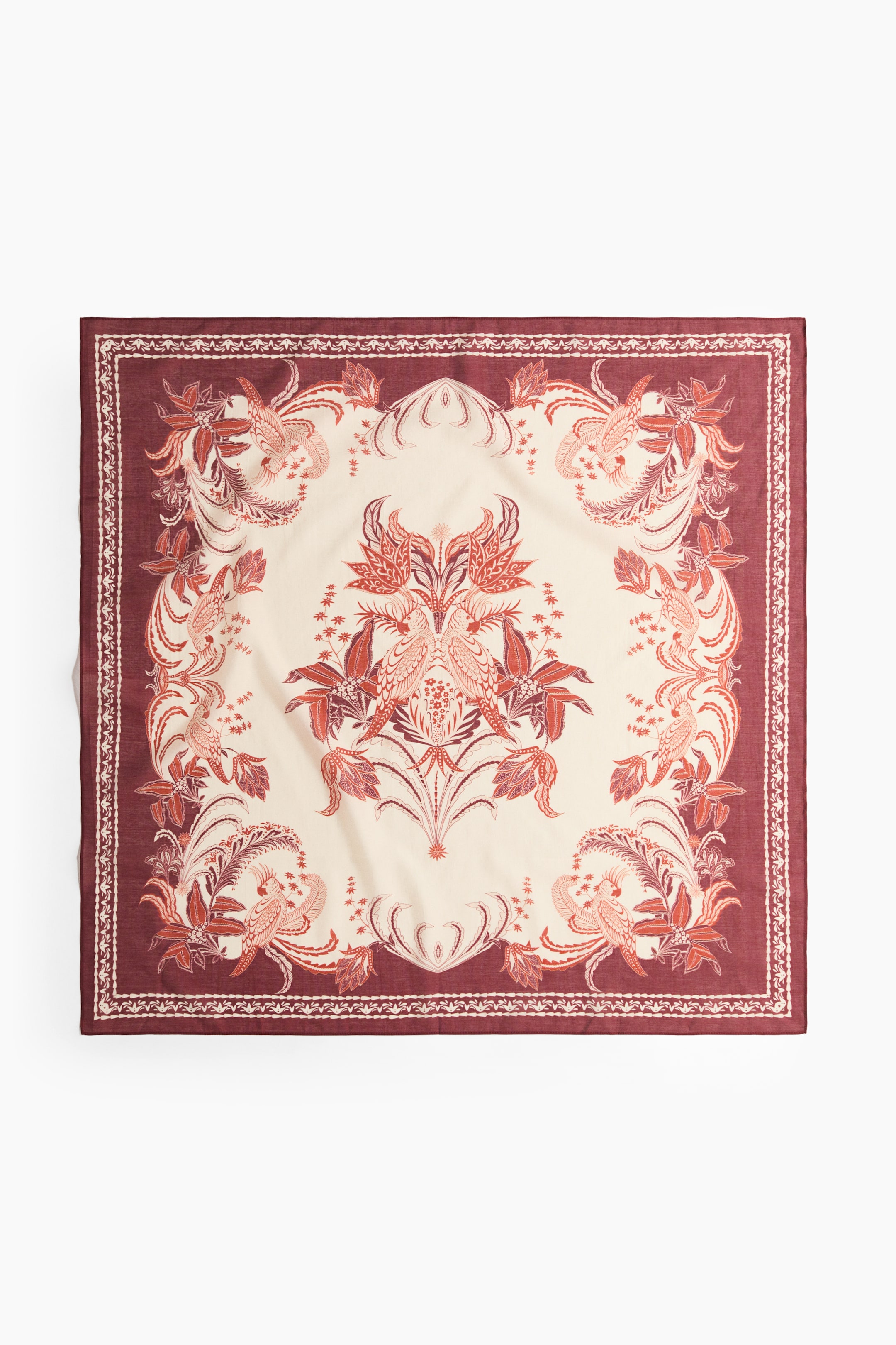 Visualizza l'immagine ingrandita: Foulard fantasia - Rosso scuro/fantasia - DONNA | H&M CH 1