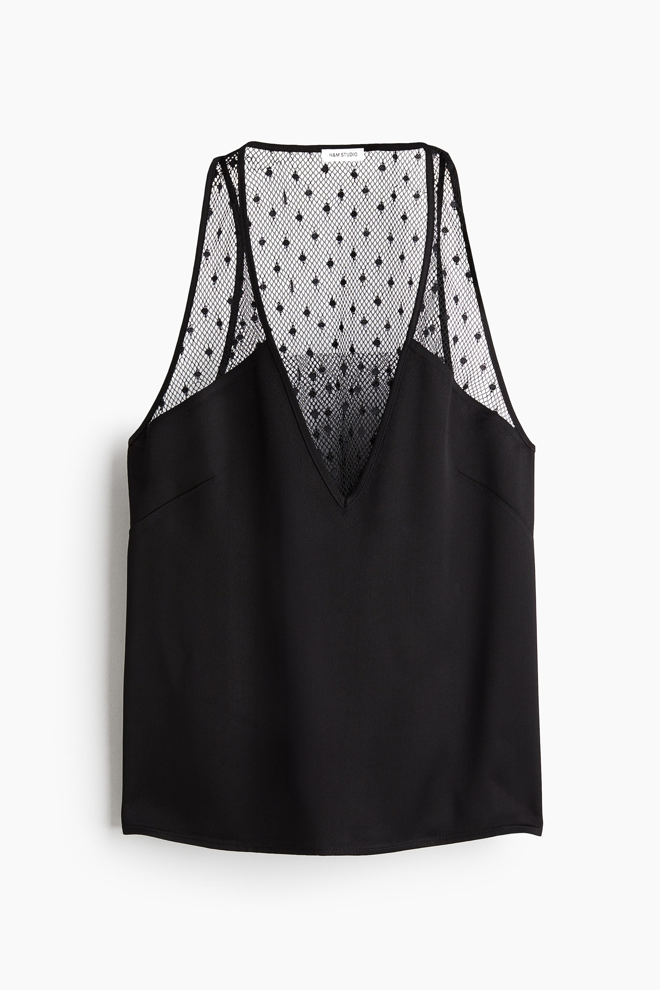 Größeres Bild ansehen: Tanktop aus Mesh - Schwarz - Ladies | H&M DE 4