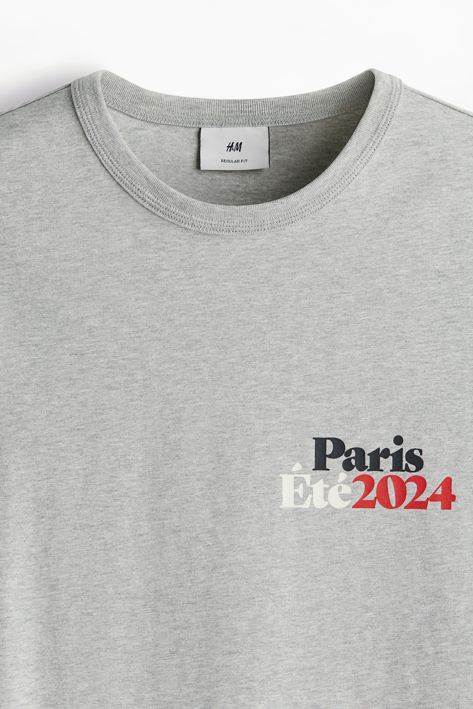 Camiseta con estampado Regular Fit - Gris jaspeado/París/Rojo/Paris/Negro/París/Blanco/Paris - 4