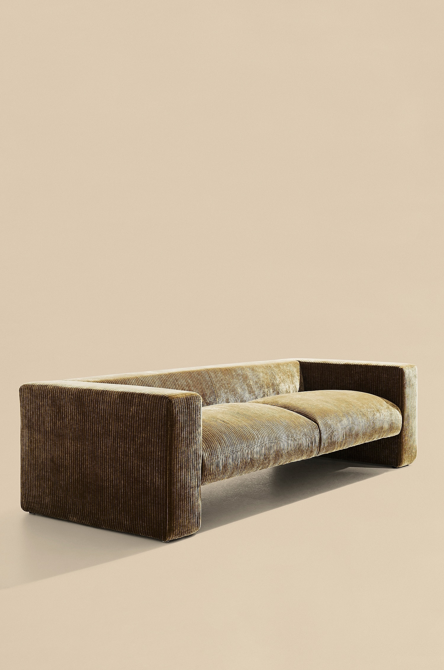 Alan Sofa 3pers - Grøn/Mokkafarvet/Cremefarvet