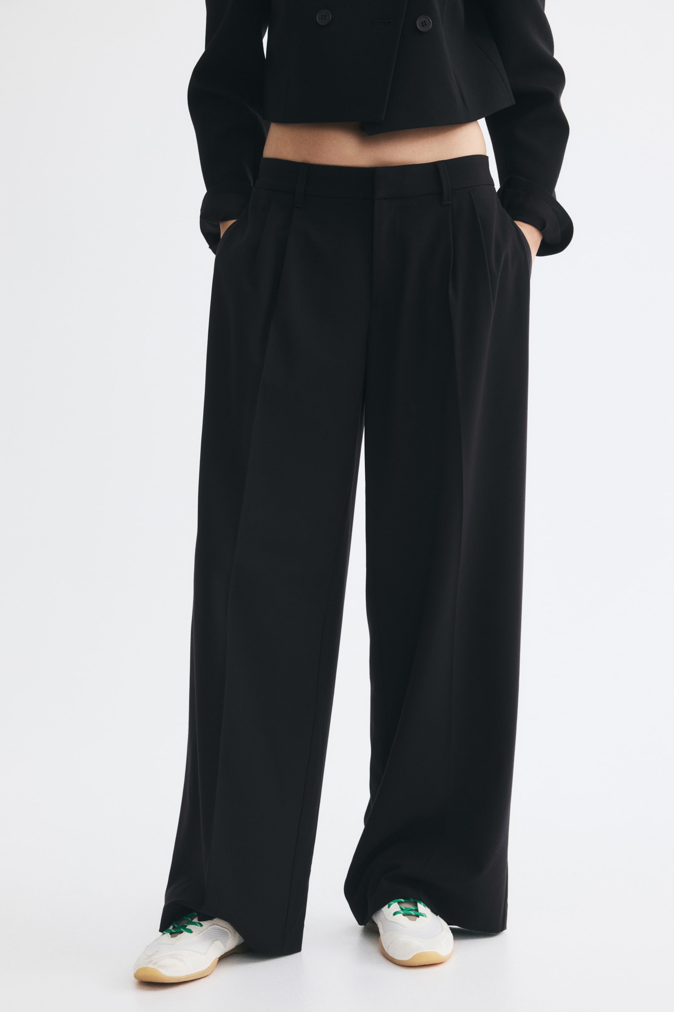 Wide-Leg Dress Pants