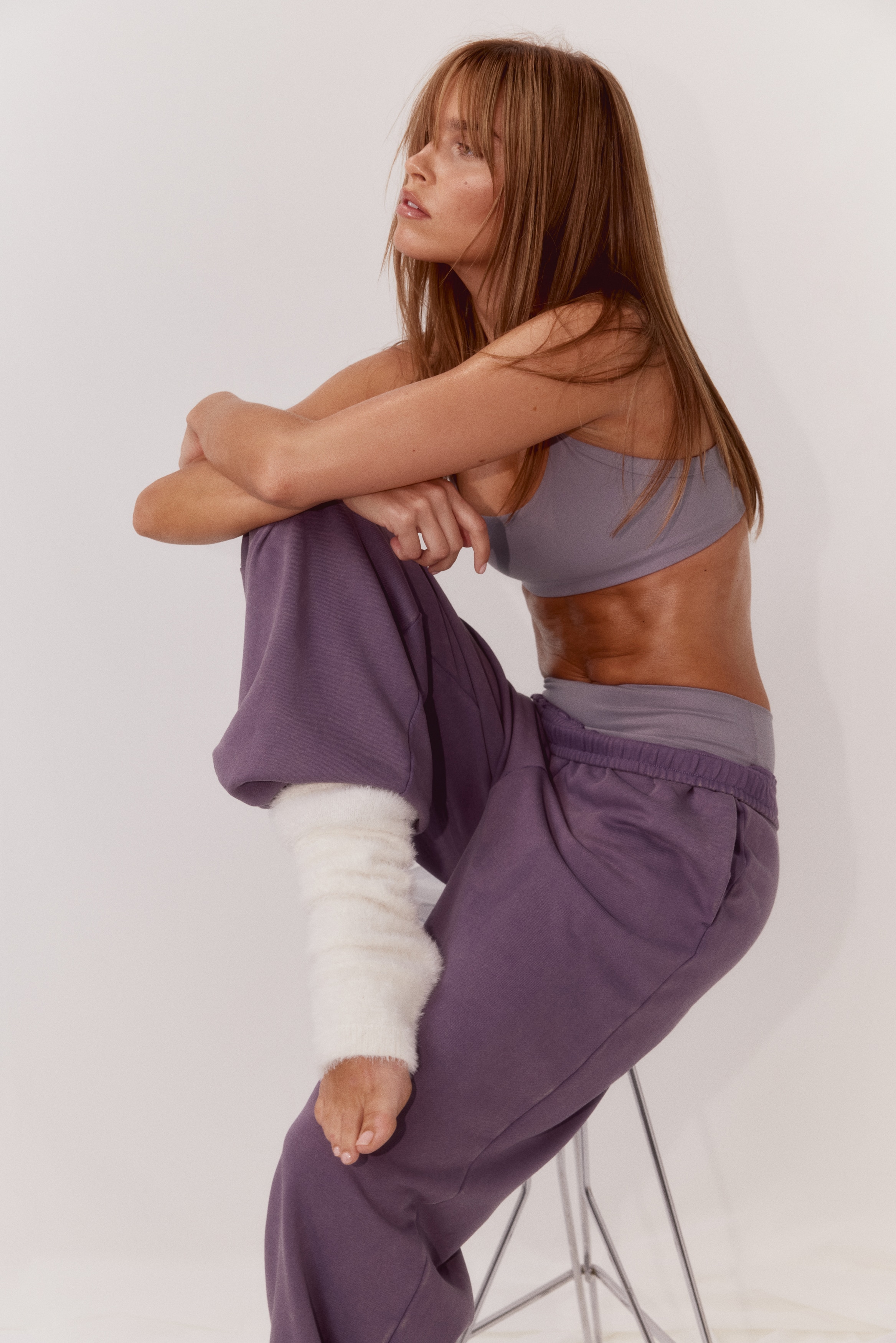 SoftMove™中度支撐運動內衣 - 霜丁香紫/淺栗紅色/海軍藍/古董玫瑰色/暖咖啡色/奶油黃/黑色/白色