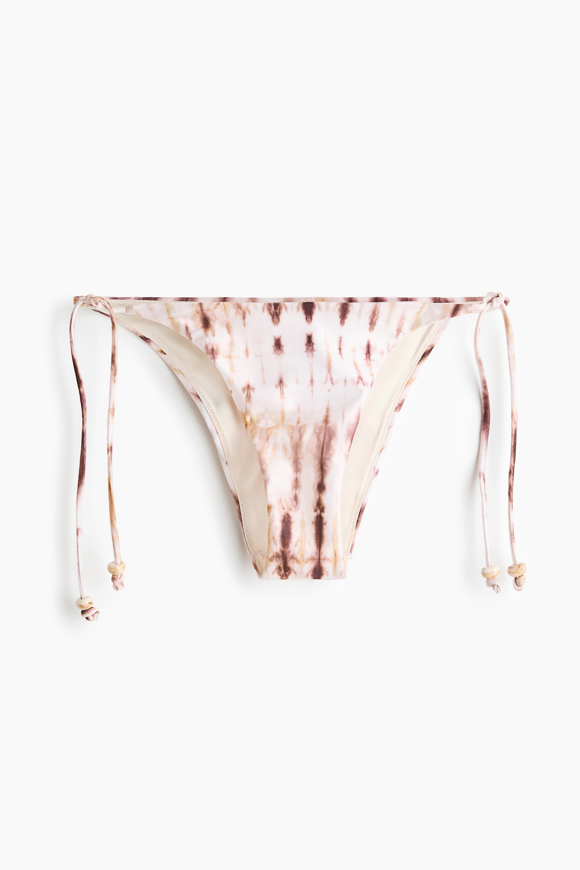 Braga de bikini con tiras de anudar - Rosa claro/Estampado/Azul claro/Naranja