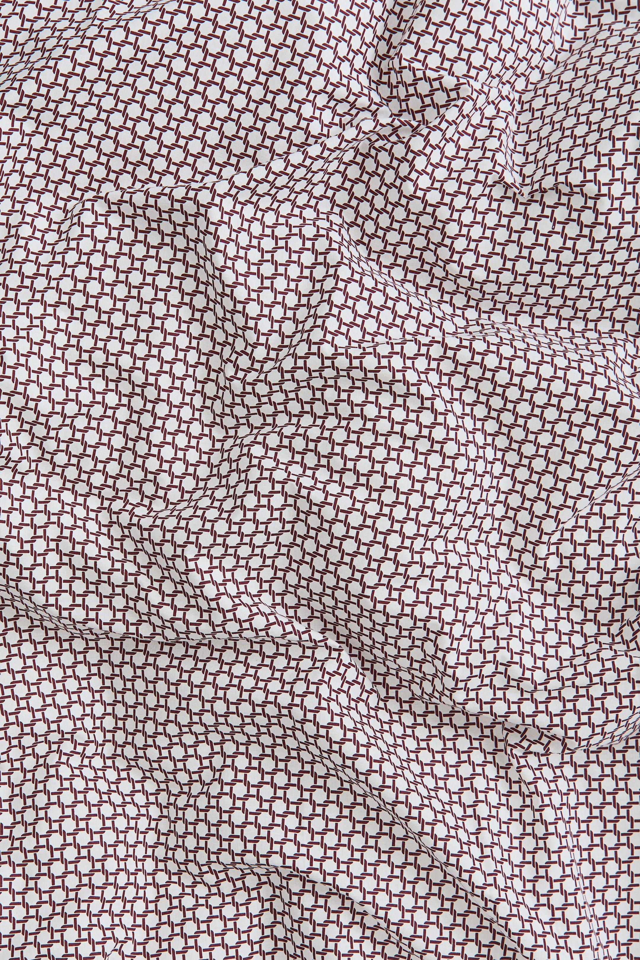 Patterned Cotton Twin Duvet Cover Set