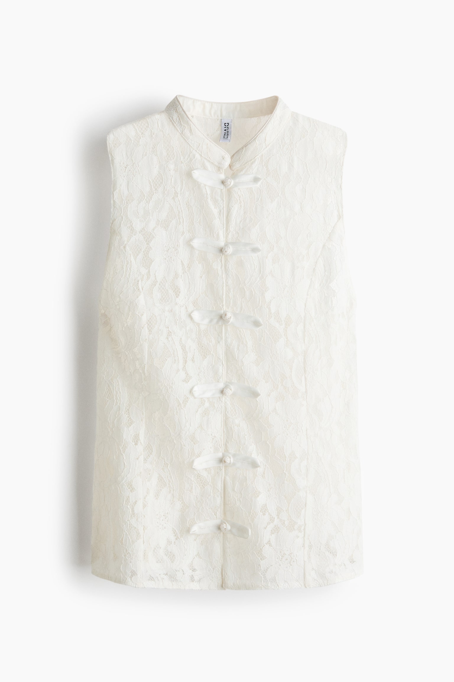 Lace waistcoat - White - 1