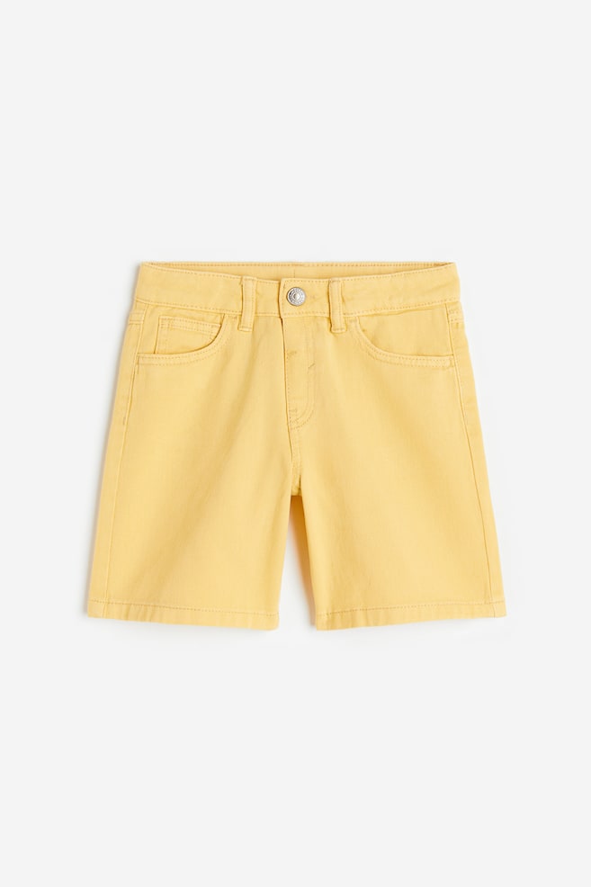 Loose Fit denim shorts - Yellow/Denim blue/Denim blue/Black - 1