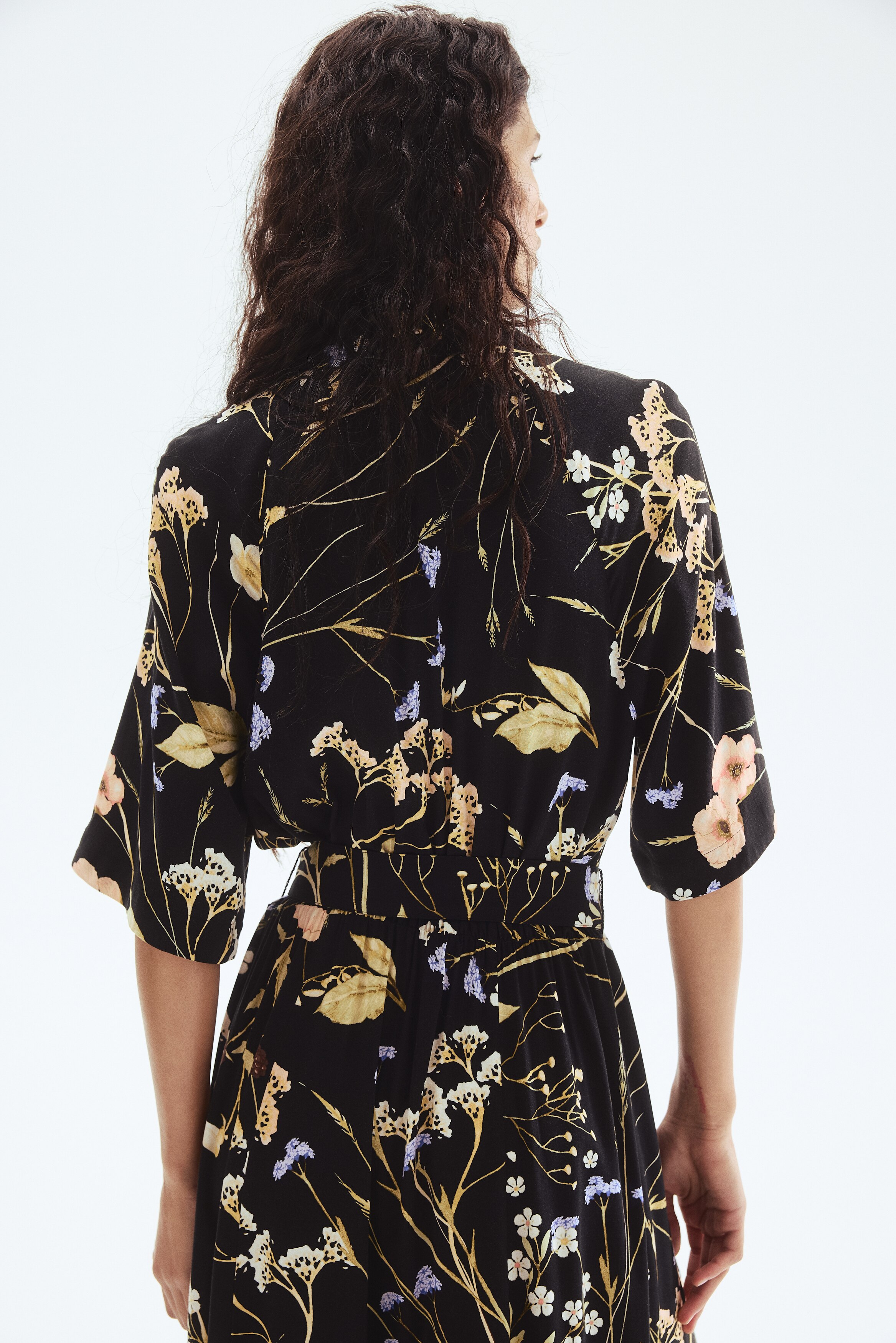 Tie-belt shirt dress