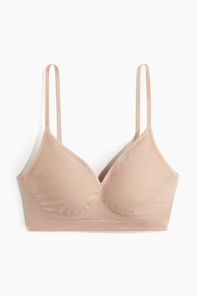 Seamless soft bra - Beige/Black/Dark beige/Dark brown - 1