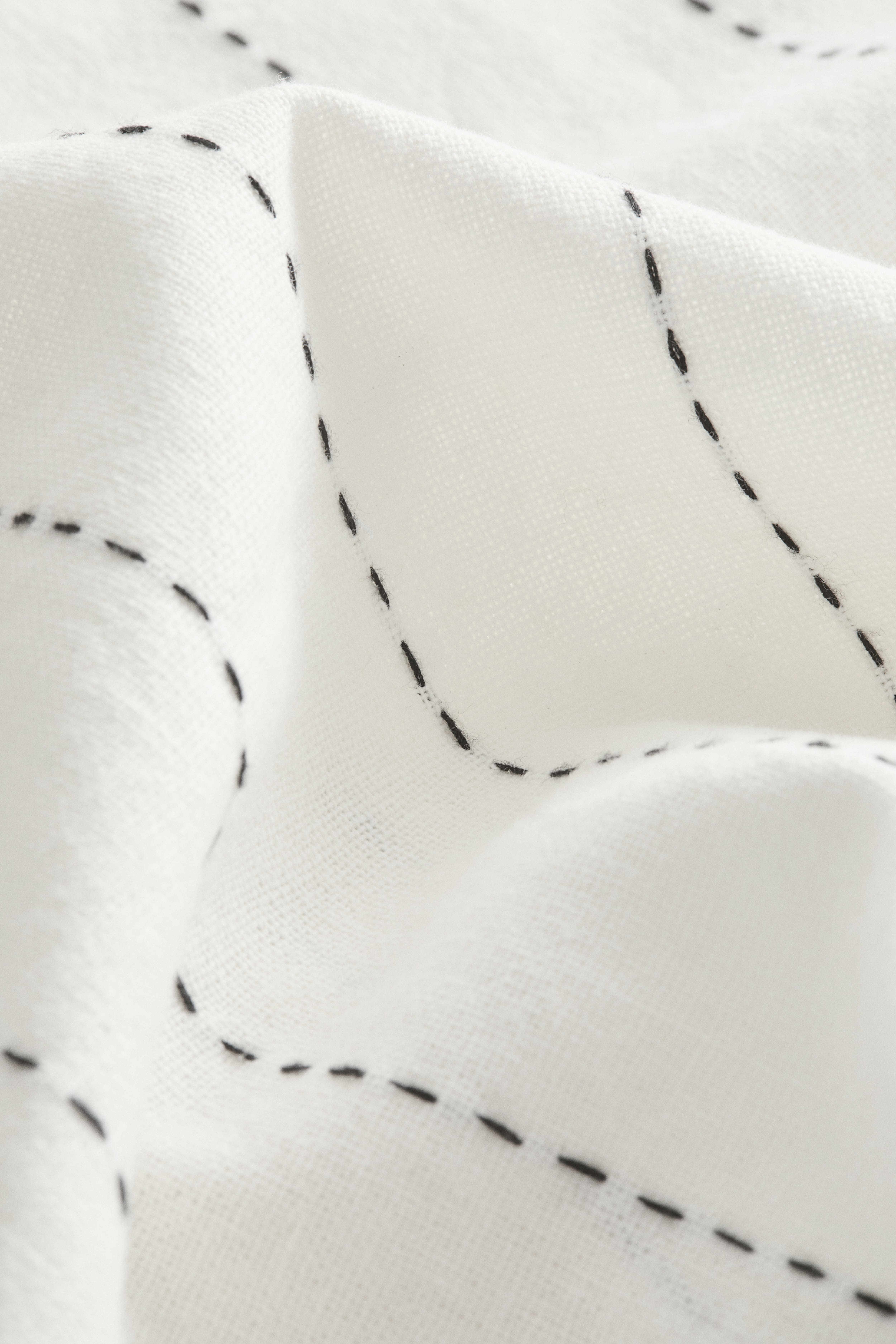 Housse de coussin en lin mélangé