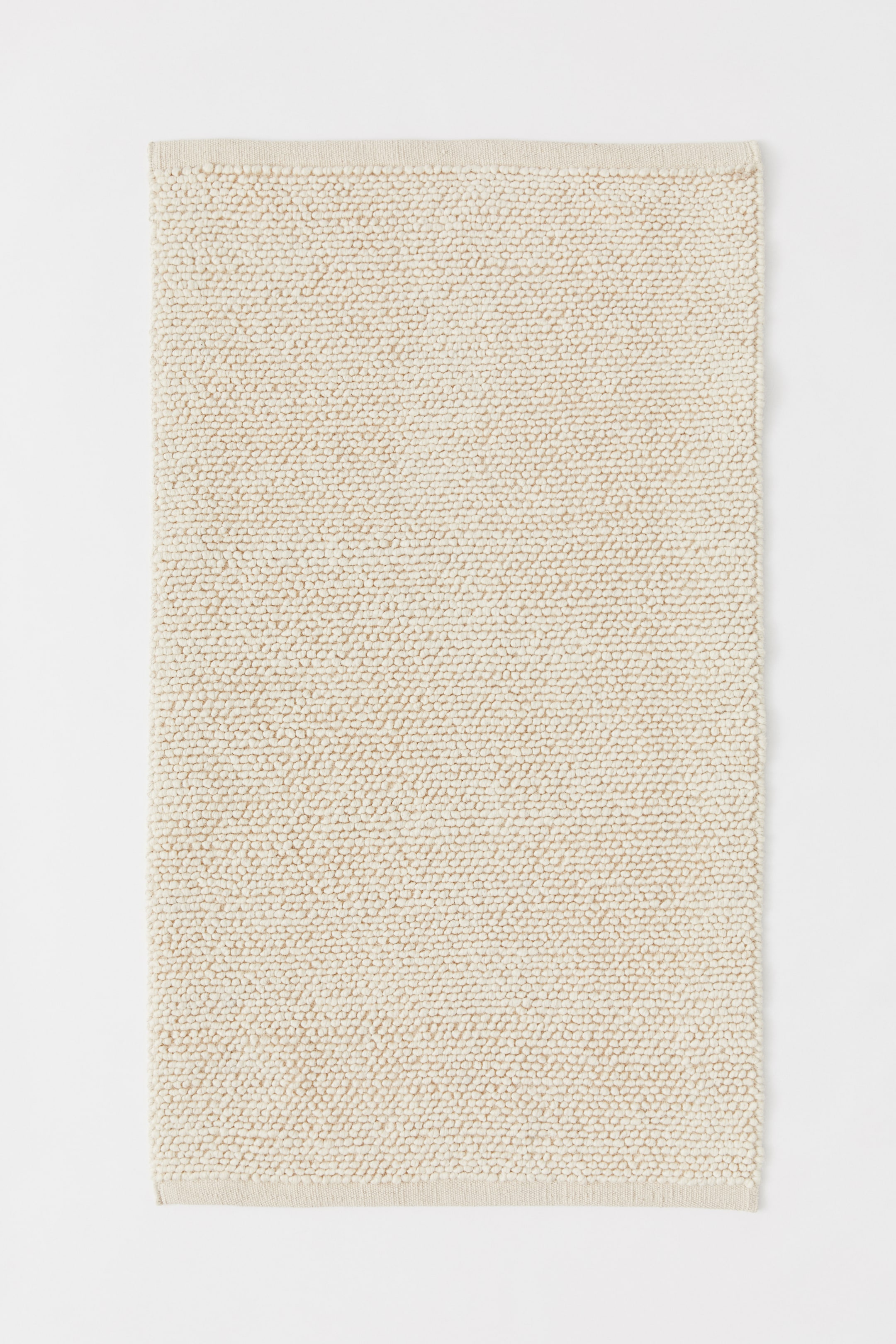 Texturedweave woolblend rug Light beige Home All H&M GB